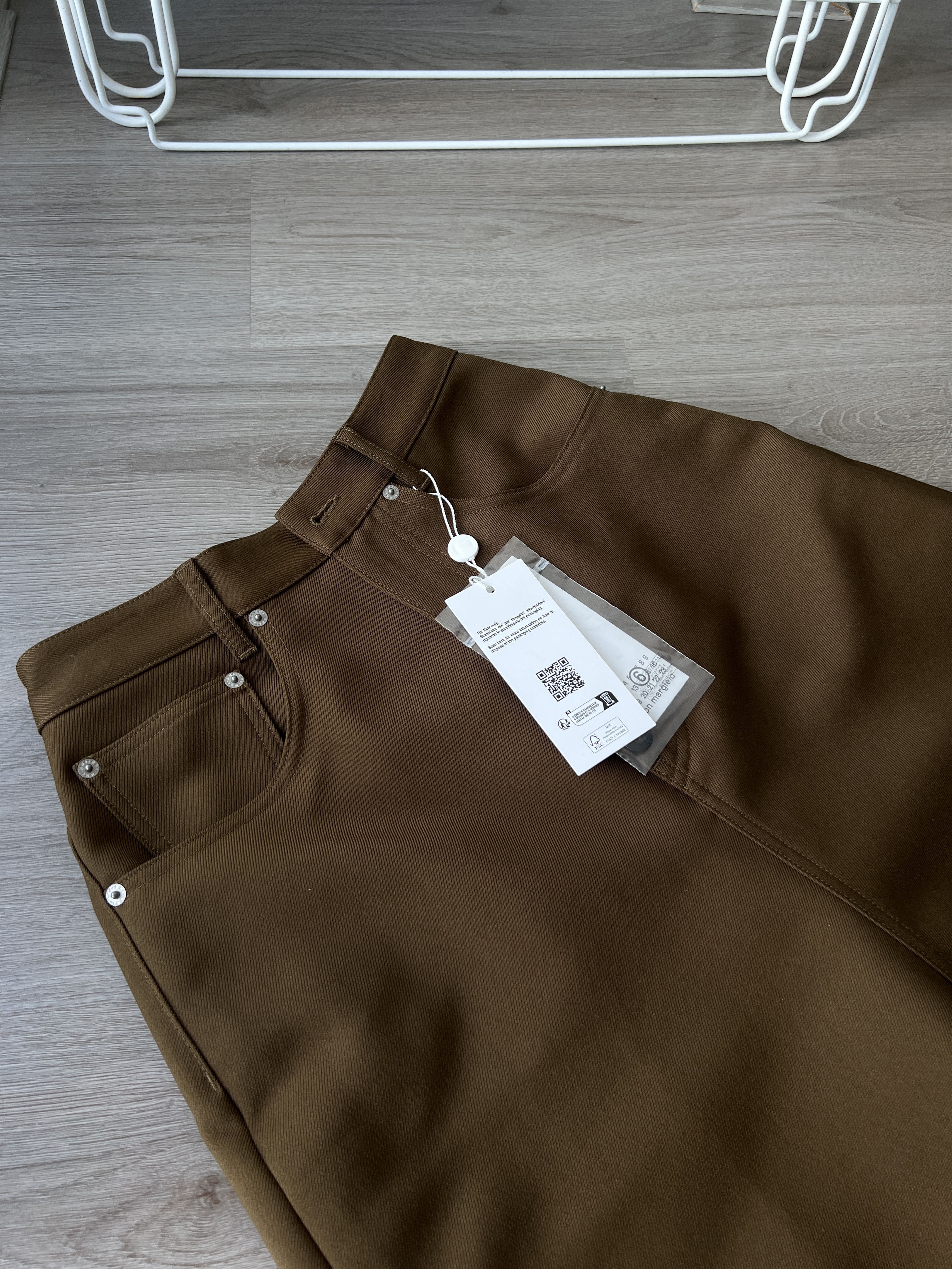 Maison Margiela MM6 Maison Margiela Pants 5 Pockets Khaki Size 24" / US 00 / IT 34 - 3 Thumbnail