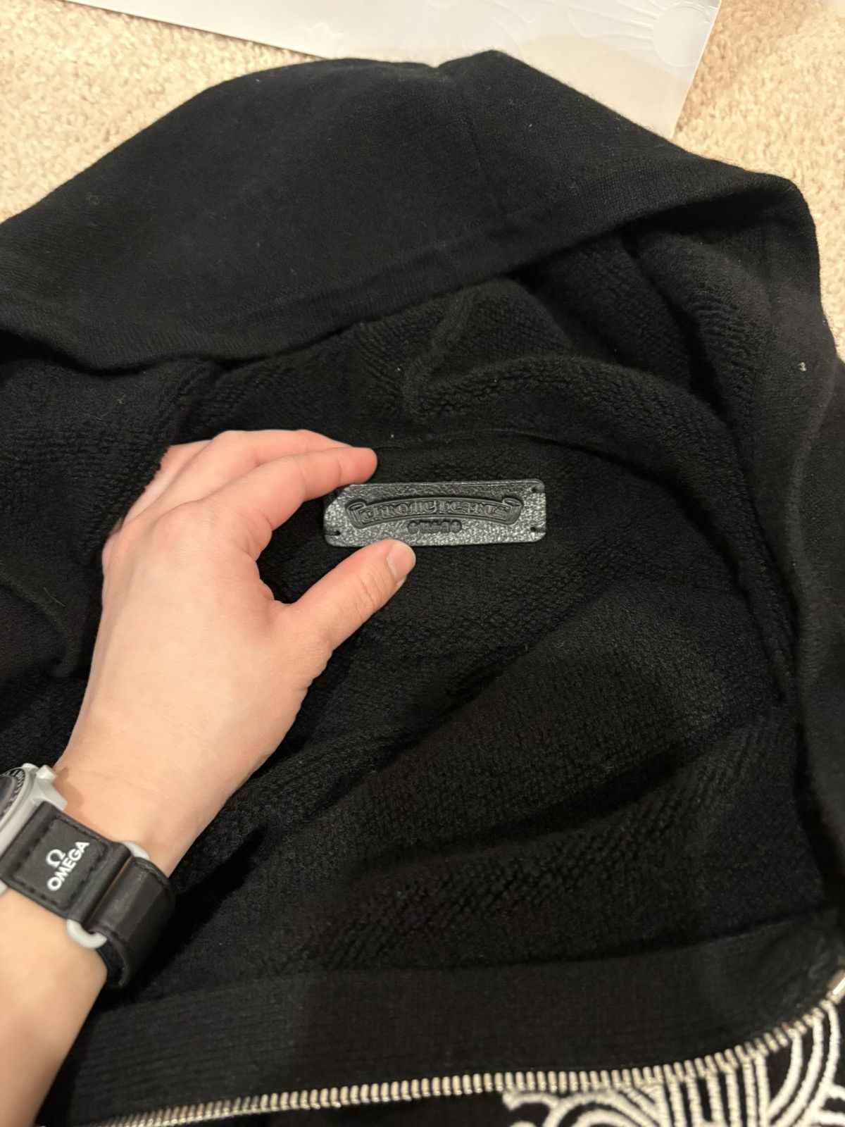 Chrome Hearts Chrome Heart Life sentence Cashmere zip up size M Size US M / EU 48-50 / 2 - 3 Thumbnail