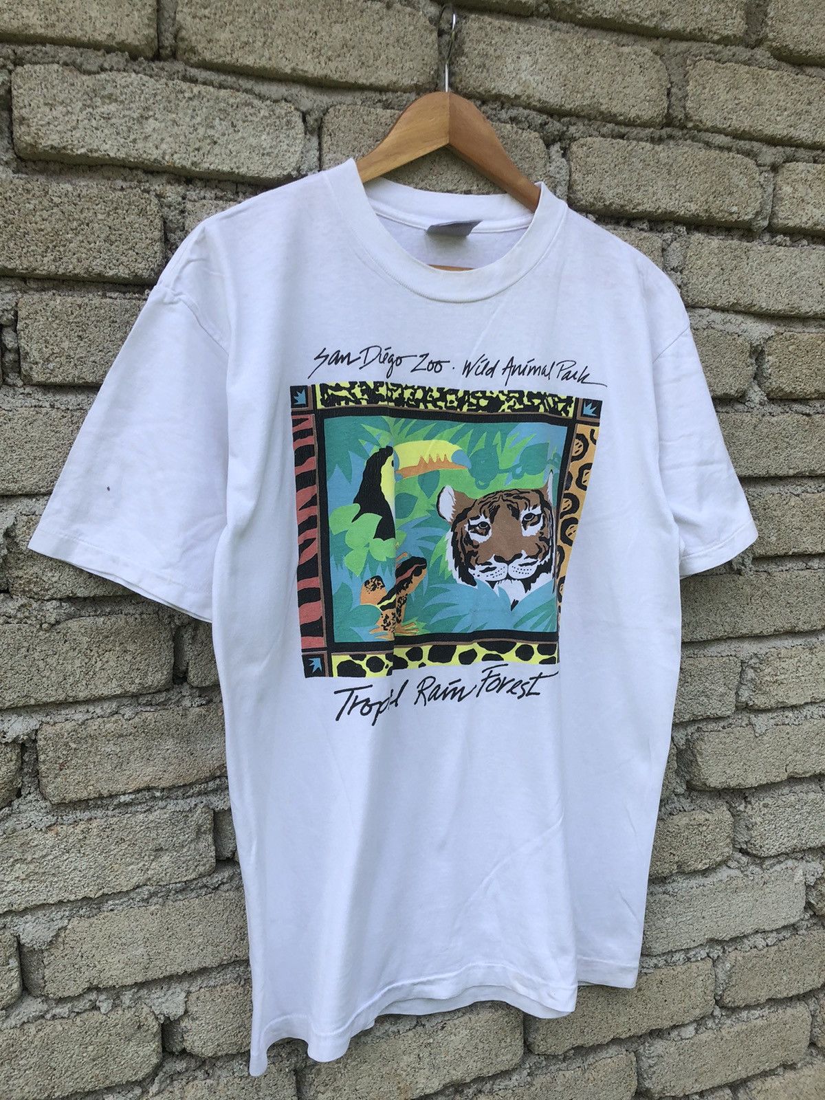 The Mountain Vintage 80s 90s San Diego Zoo Wild Animal Park Art Tshirt Size US L / EU 52-54 / 3 - 2 Thumbnail