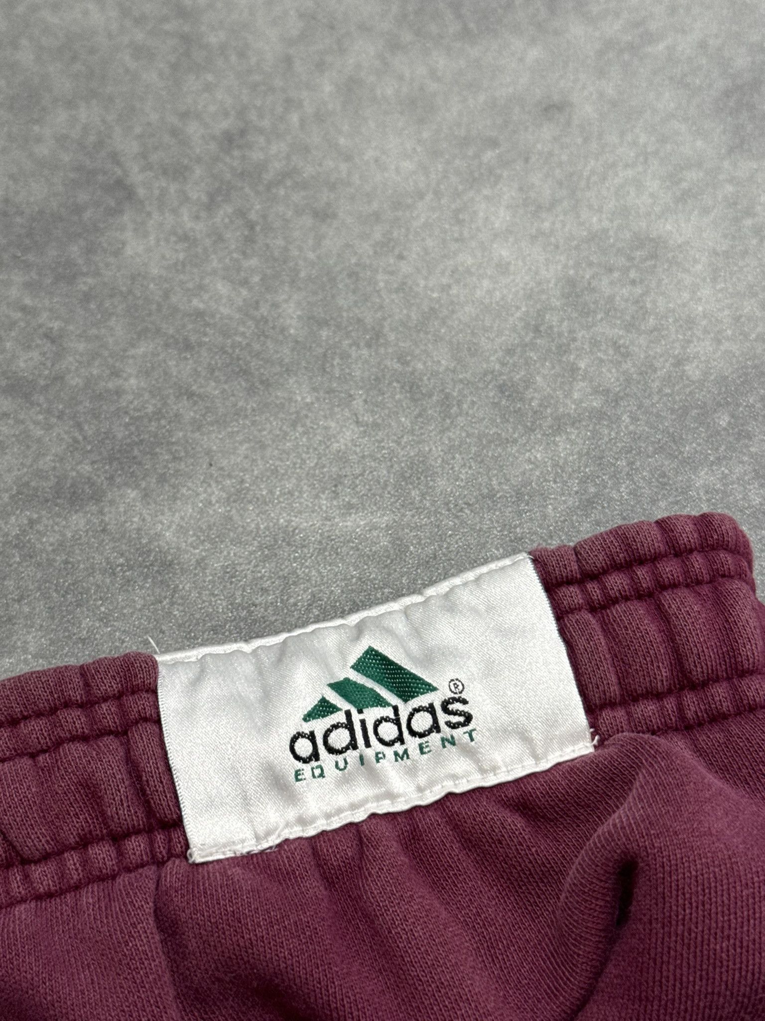 Adidas Burgundy Pants Adidas Equipment Vintage Rare 90 s Baggy Size US 35 - 11 Thumbnail