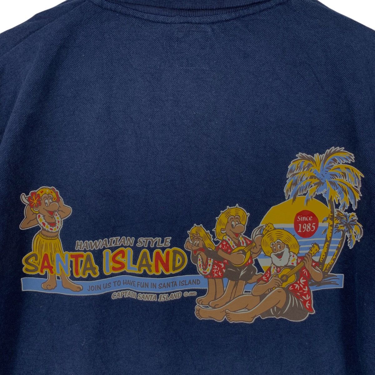 Designer Vintage CAPTAIN SANTA ISLAND Hawaii Polo Tee Shirt Size US XL / EU 56 / 4 - 5 Thumbnail