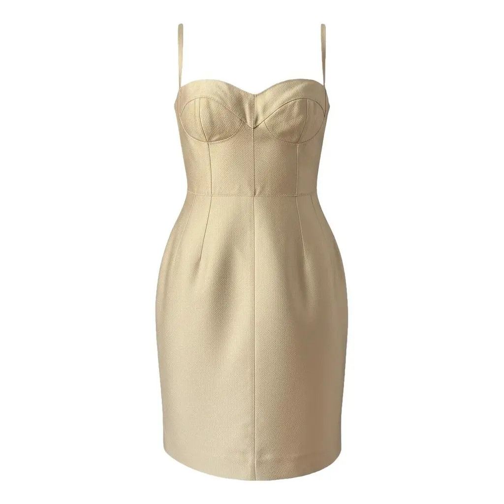 Dolce & Gabbana Dolce & Gabbana Gold Corset Bustier Bodycon Dress Size IT 44 Size M / US 6-8 / IT 42-44 - 1 Thumbnail