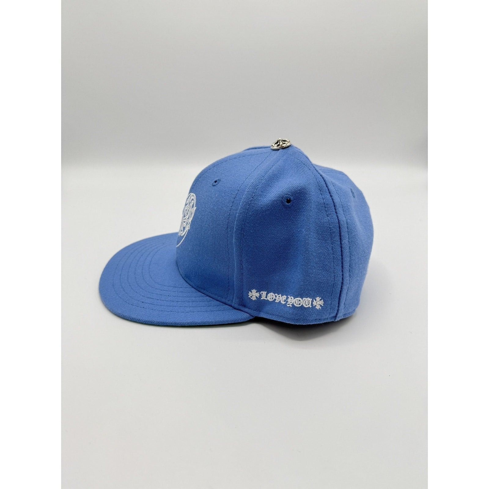 Chrome Hearts CH CHROME 7 3/8 HEARTS BLUE HEART HAT LOVE YOU FITTED Size ONE SIZE - 3 Thumbnail
