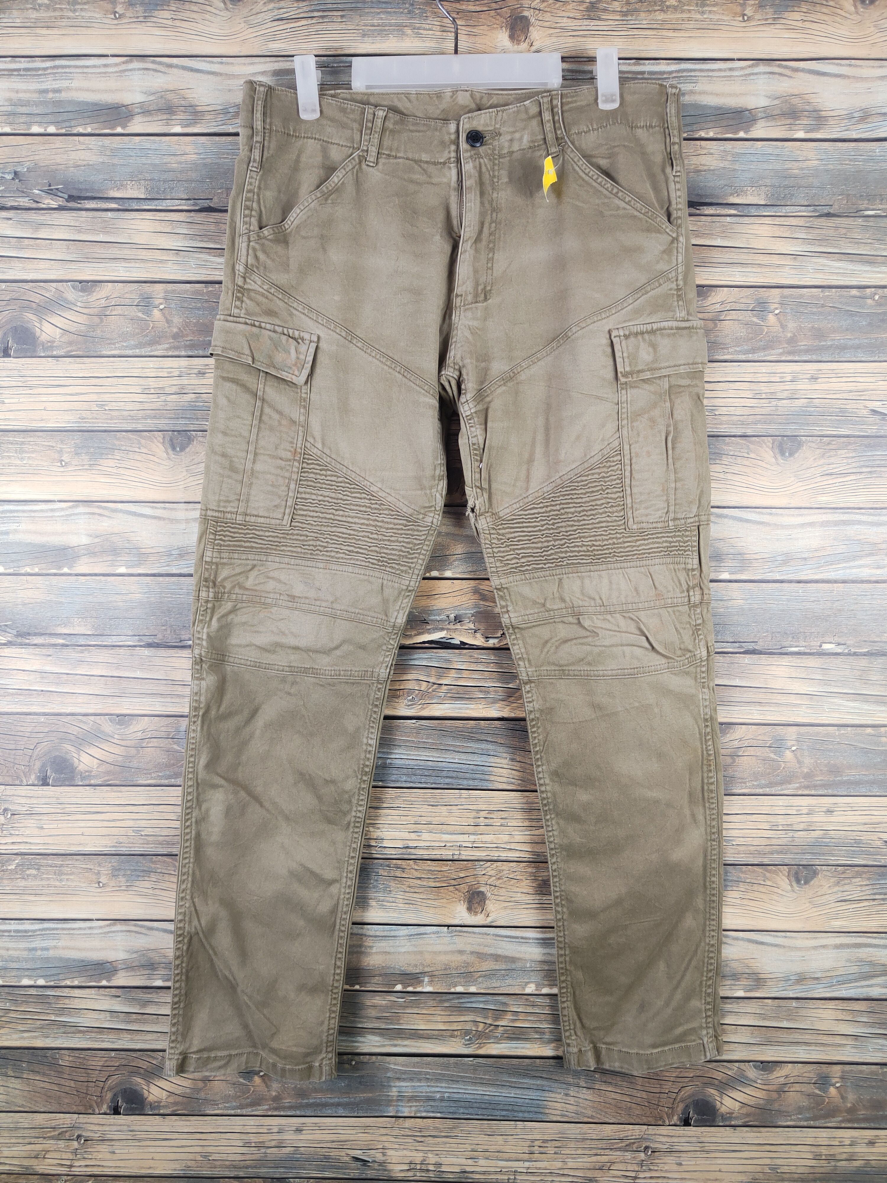 Japanese Brand DL Gladiator Beige Multipocket Cargo Pants #46-267T Size US 34 / EU 50 - 1 Thumbnail
