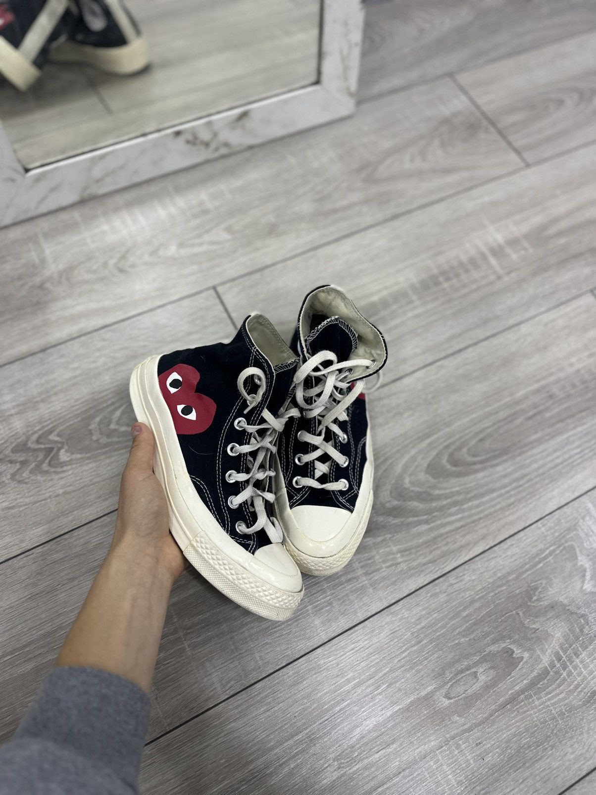 CDG by Comme des Garcons Converse x Come De Garcons Chuck Taylor Sneakers High Size US 7.5 / IT 37.5 - 3 Thumbnail