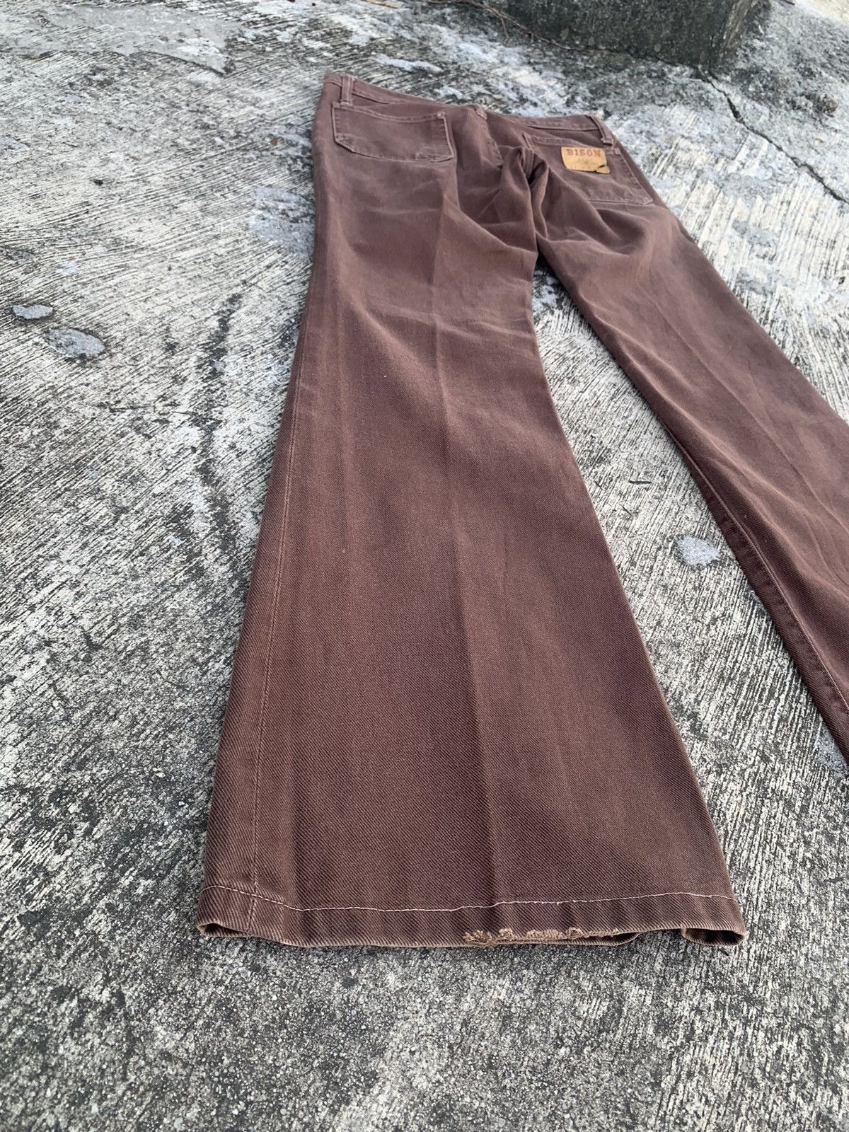 Blue Blue Japan Flare Bison western jeans brown bootcut pants Size 28" / US 6 / IT 42 - 15 Thumbnail