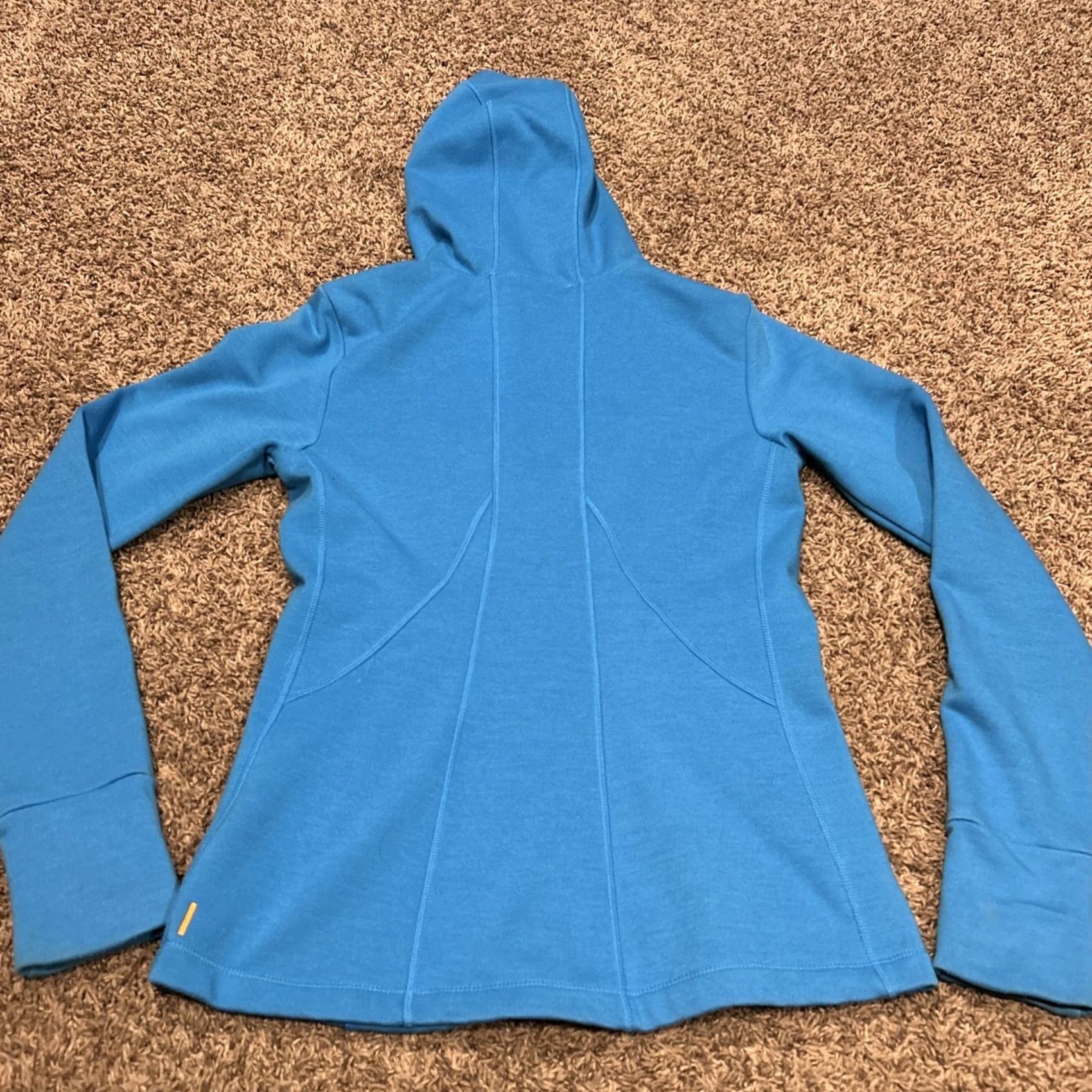 Vintage Lucy Women’s XS Blue Hooded Zip Up Jacket - Polyester Blend, Fleece, Casual, Regular, B27 Size XS / US 0-2 / IT 36-38 - 6 Thumbnail