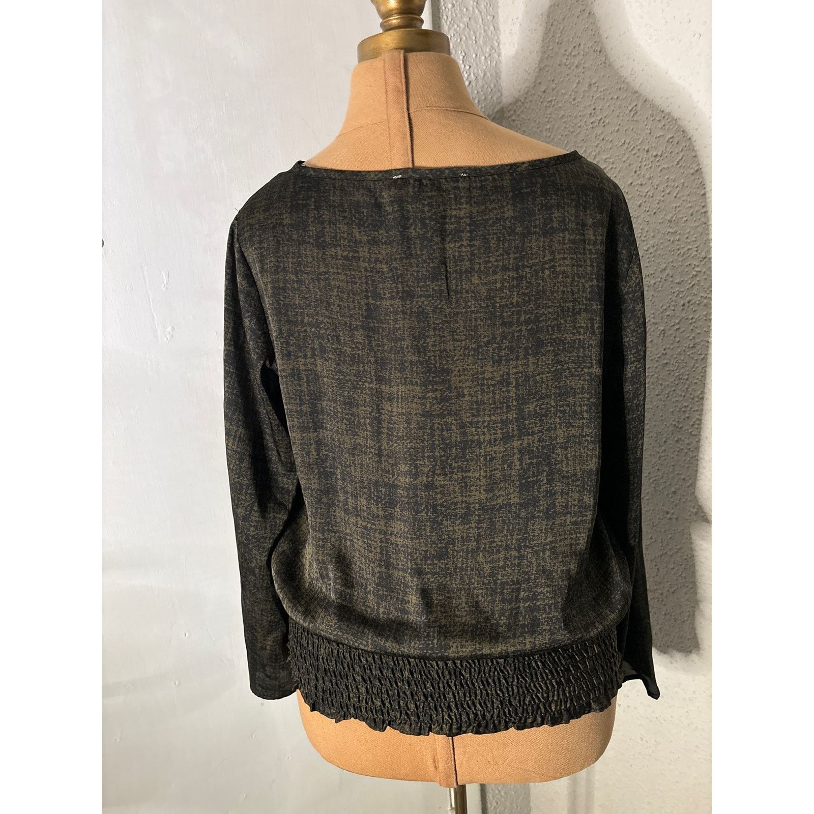 Michael Kors MICHAEL Michael Kors Green Long Sleeve Blouse S Size S / US 4 / IT 40 - 3 Thumbnail