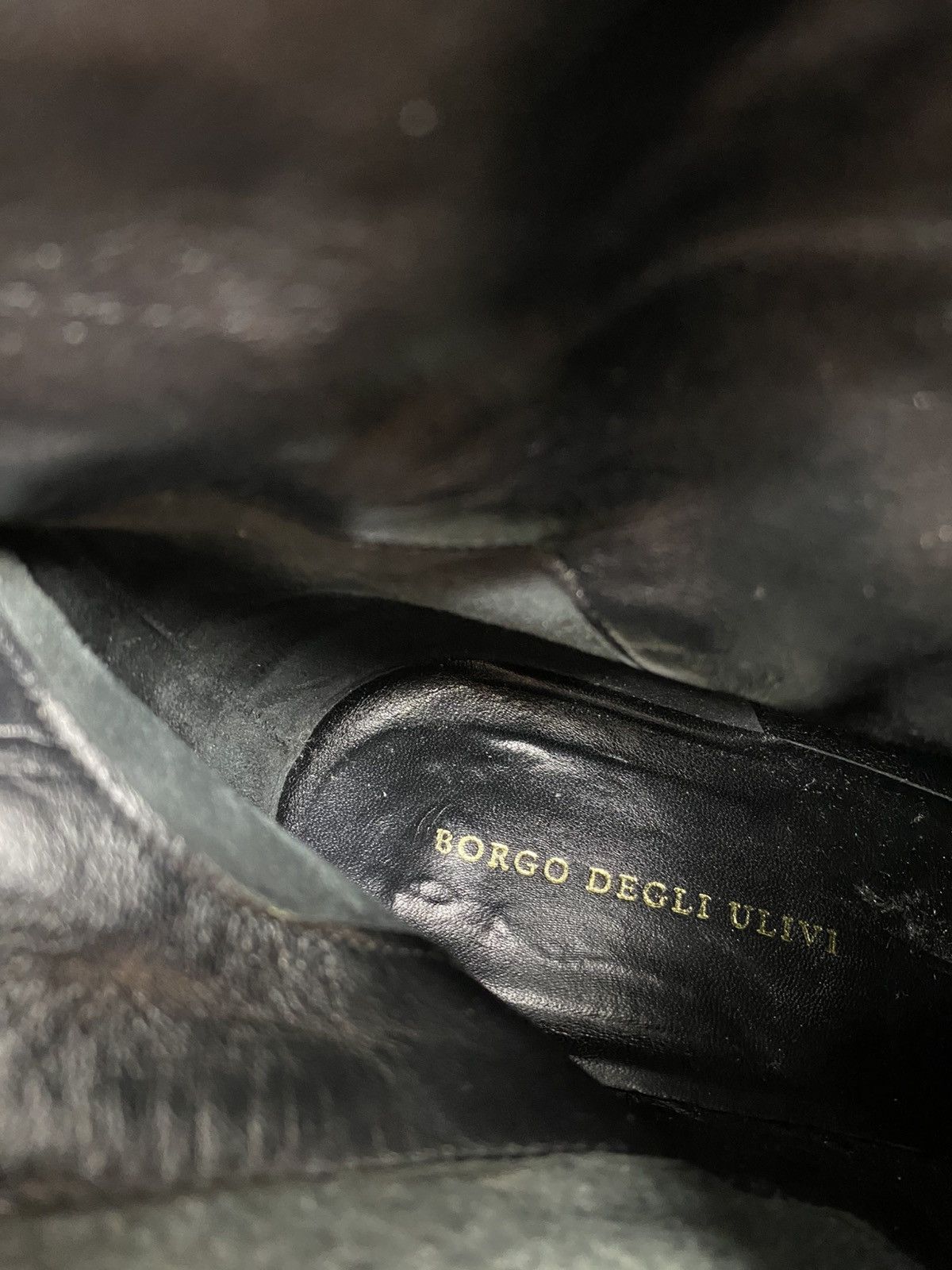 Other Borgo Degli Ulivi Booties Zip Up Croc Embossed Leather Size US 10 / IT 40 - 11 Thumbnail