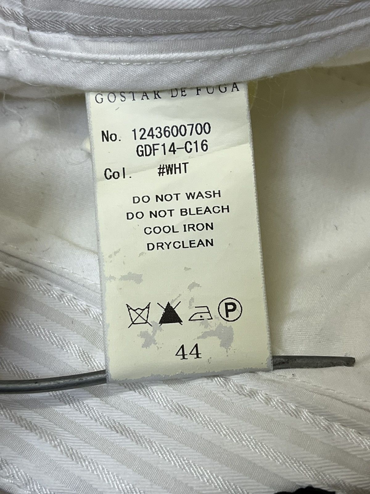 GOSTAR DE FUGA Archival japanese GOSTAR DE FUGA white linen casual pants Size US 31 - 20 Thumbnail