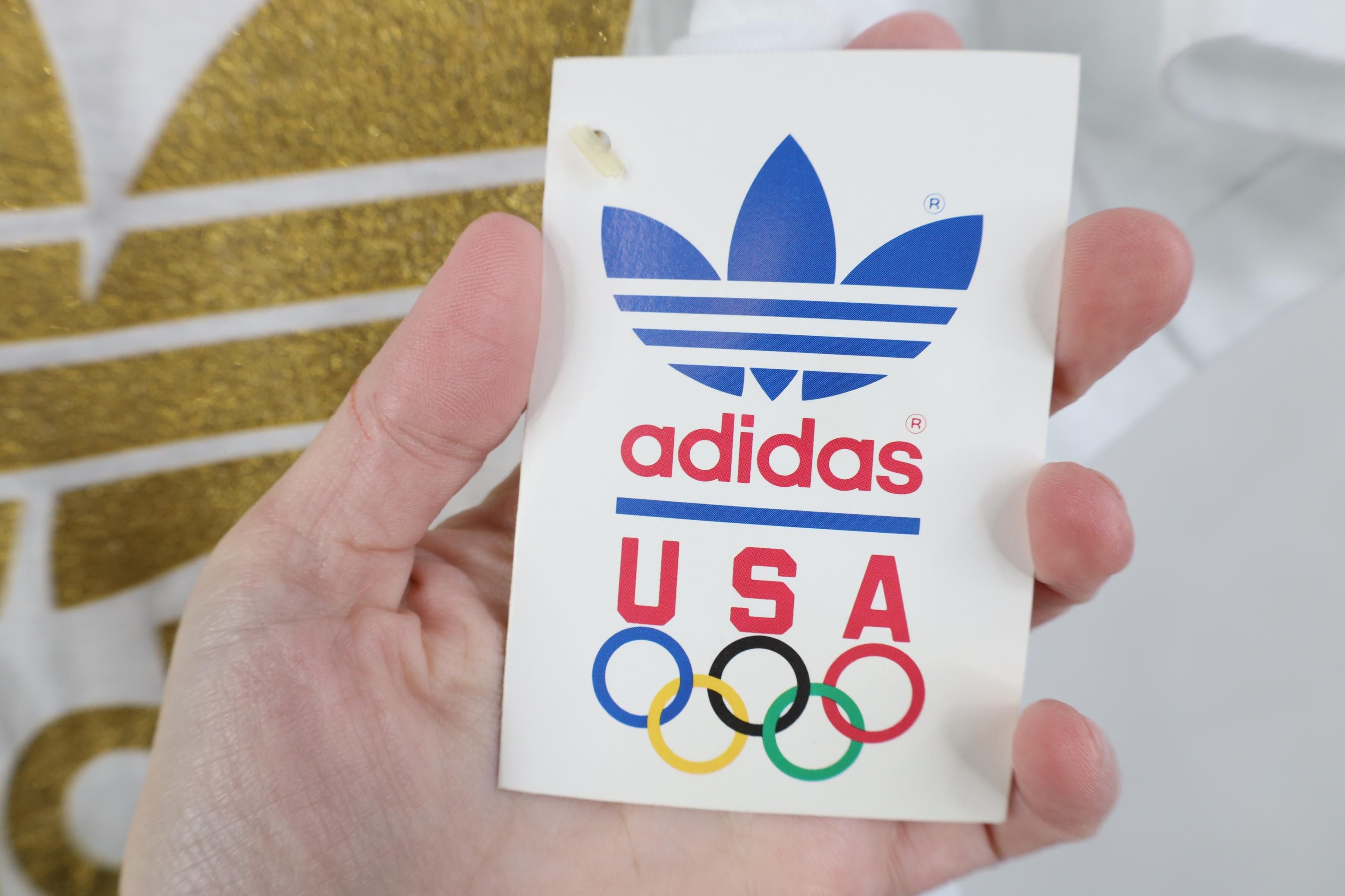 Adidas Deadstock Vintage 80s Adidas Gold Trefoil T-Shirt USA Size US M / EU 48-50 / 2 - 5 Thumbnail