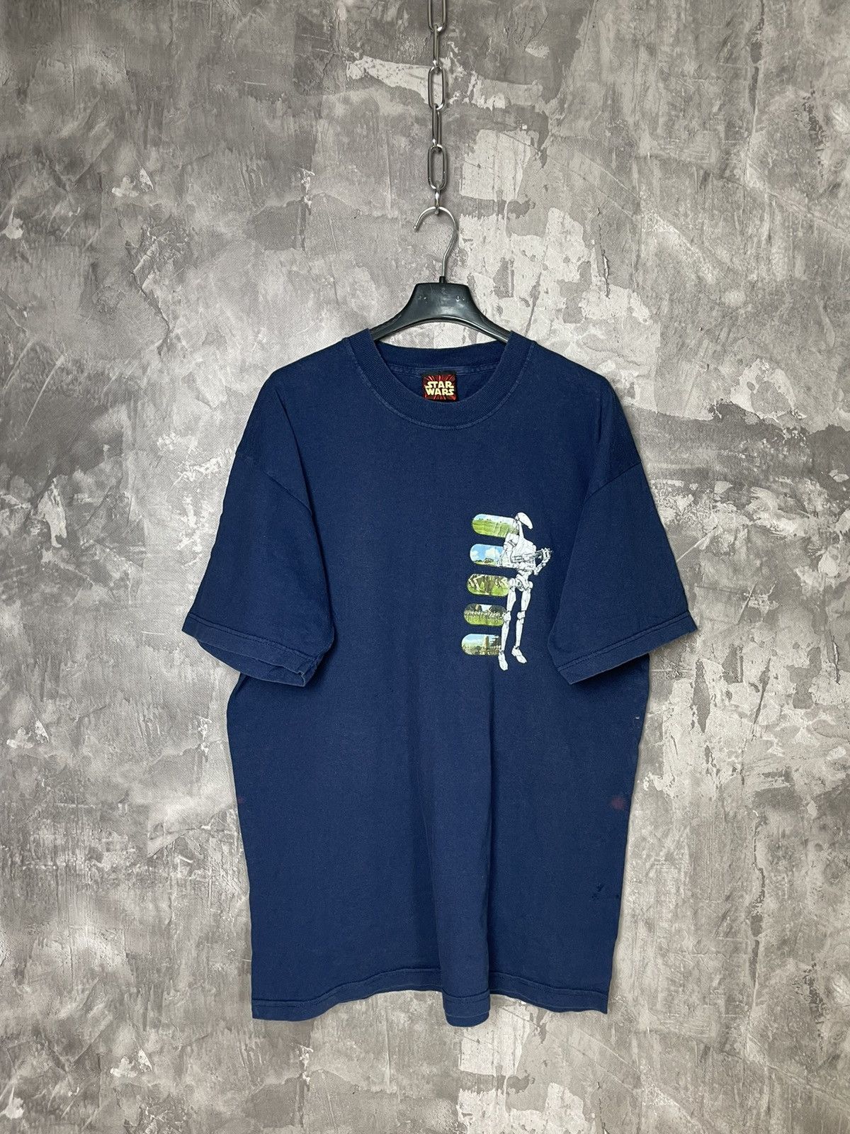 Cartoon Network × Vintage Star Wars 90s Logo Vintage T Shirt Movie Cartoon Liquid Size US L / EU 52-54 / 3 - 1 Thumbnail