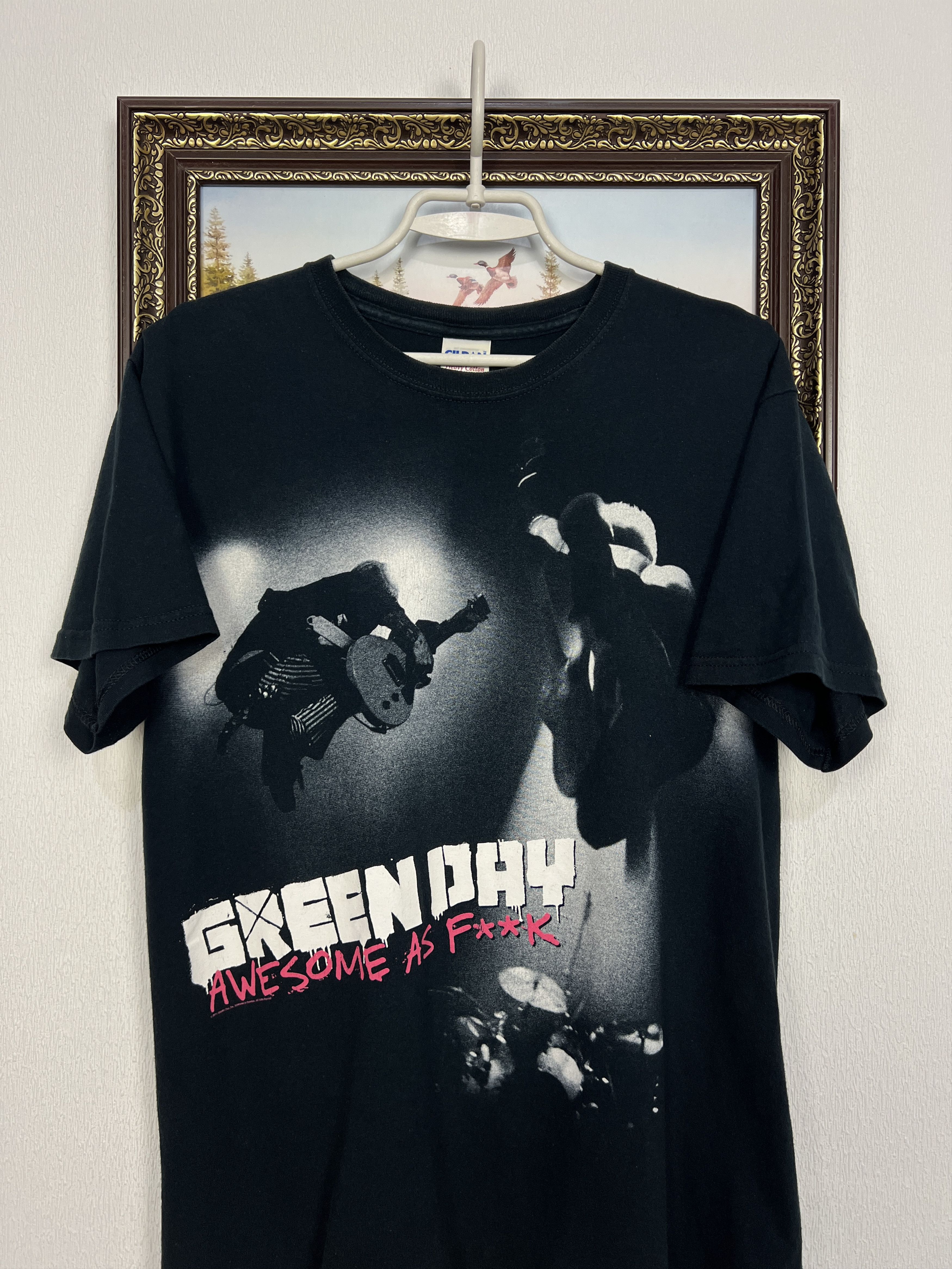Gildan Green Day Awesome As F**k Shirt Over Print Band Tee Hype Size US M / EU 48-50 / 2 - 2 Thumbnail