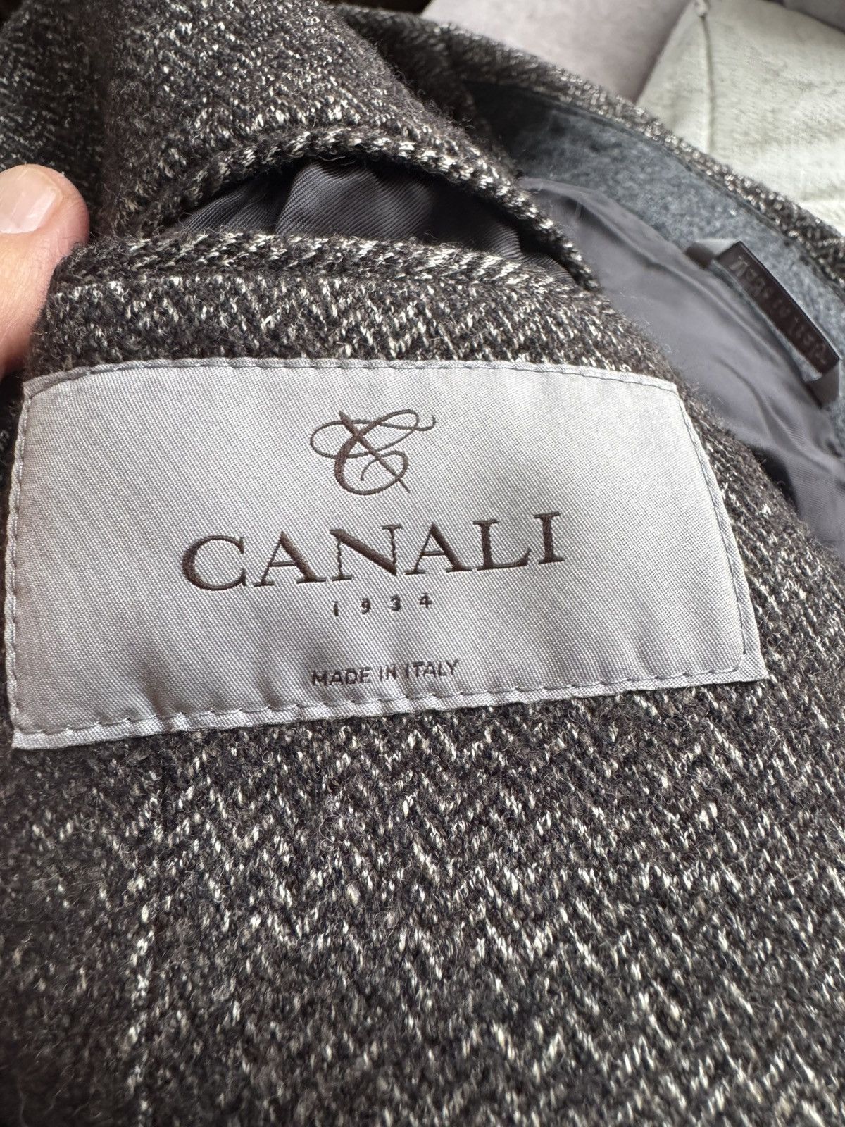 Canali CANALI blazer Sz 52 SEE REAL TAPE MEASUREMENTS IN PHOTOS!!!! Size 42R - 14 Thumbnail