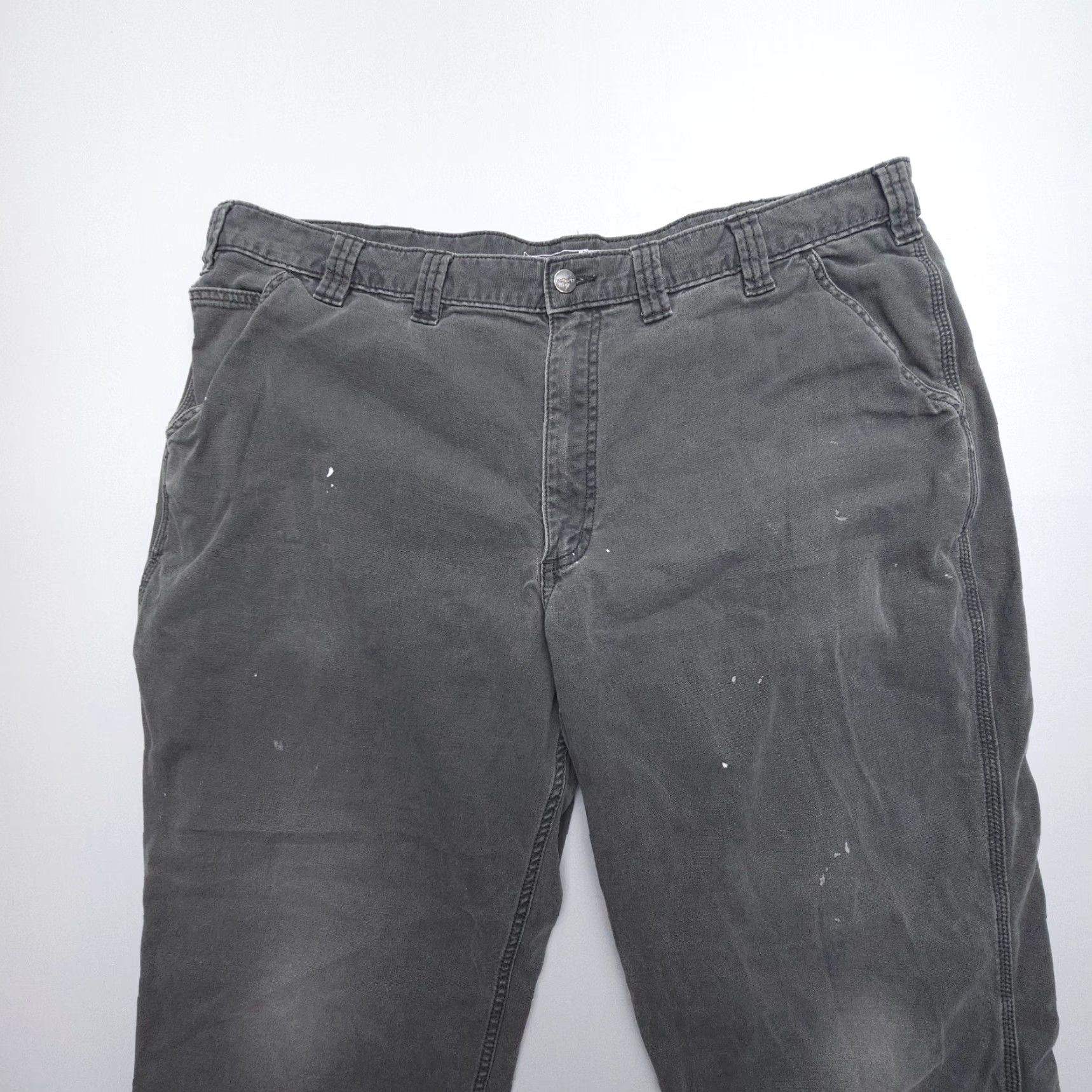Carhartt Carhartt Pants Mens 44 x 30 Relaxed Rugged Flex Canvas Straight Casual Workwear Cotton Blend 5-Pocket Design Gray Modern Flat Front Mens Pants Size US 44 / EU 60 - 3 Thumbnail