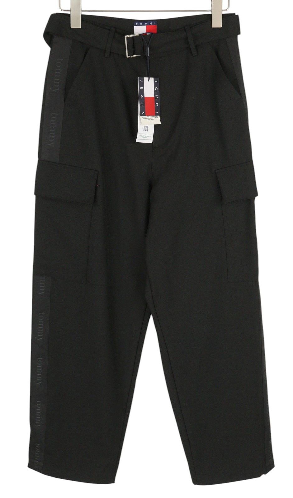 Tommy Hilfiger WIDE FIT CARGO W28/L32 Wool Blend Belted Leg Trousers 85136 Size US 28 / EU 44 - 1 Thumbnail