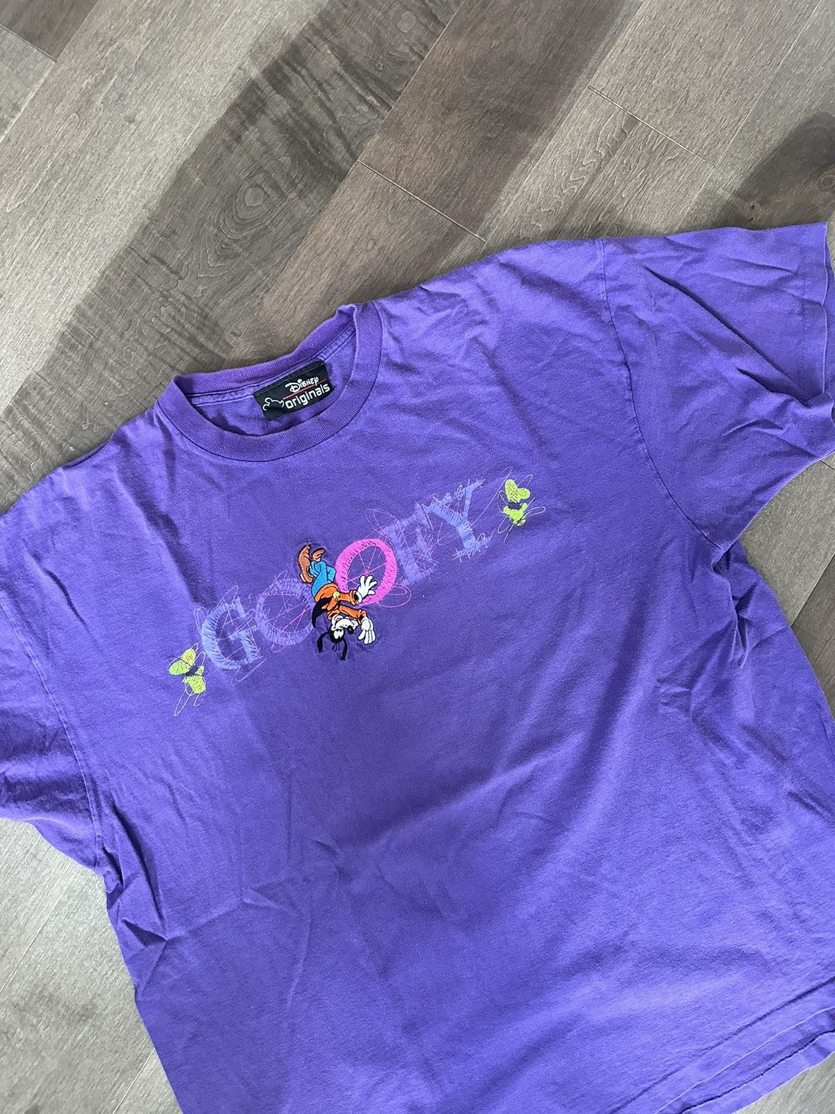 Disney × Vintage Vintage Disney Goofy Purple Tee Size US XL / EU 56 / 4 - 2 Thumbnail