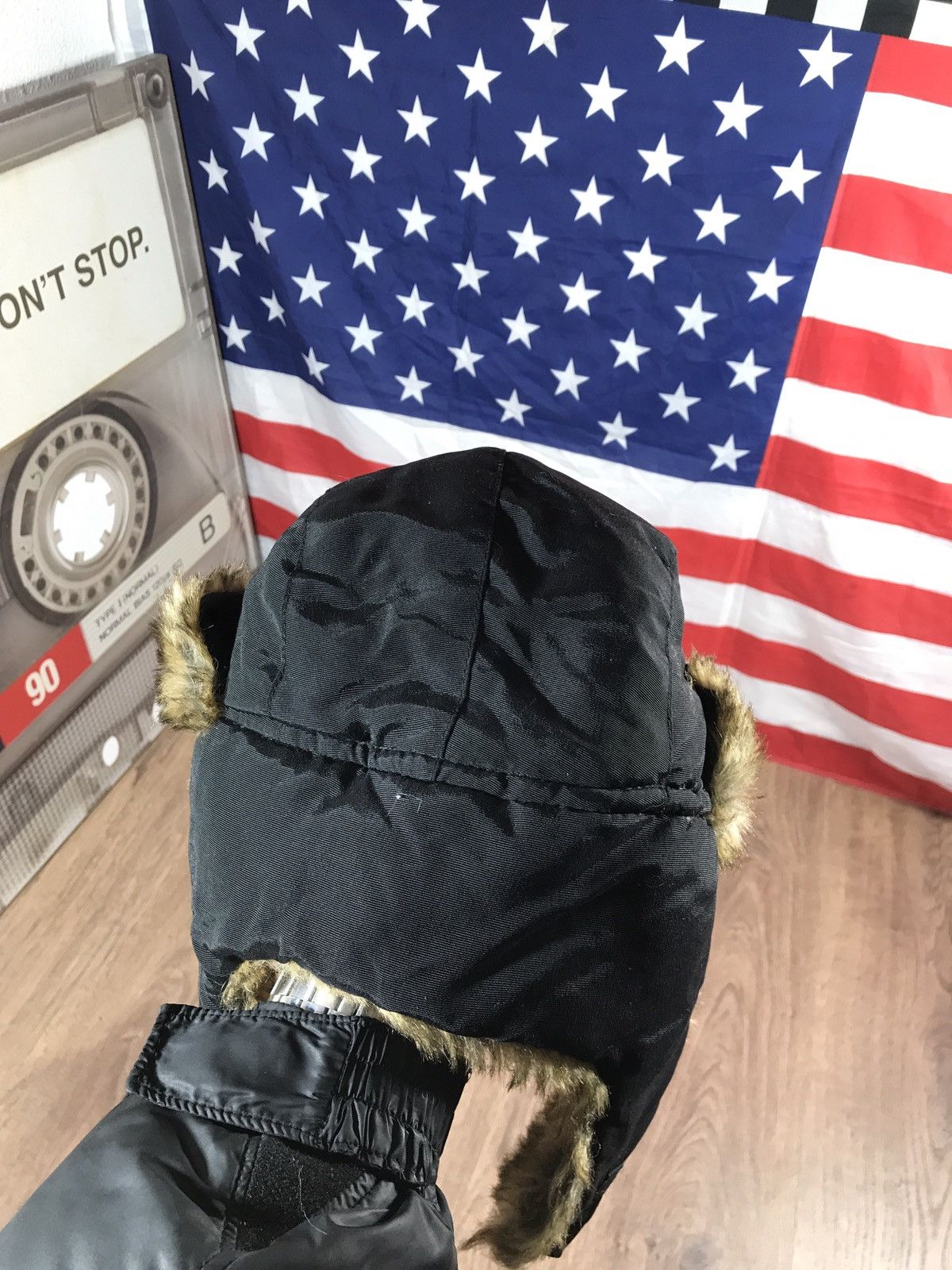 Hysteric Glamour × Japanese Brand Vintage Y2K Fuzzy Ushanka Hat Size ONE SIZE - 3 Thumbnail