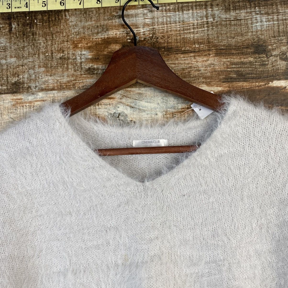Homespun Knitwear DL Cinema Club Gray fur shaggy mohair Knitwear #C1108 Size L / US 10 / IT 46 - 4 Thumbnail