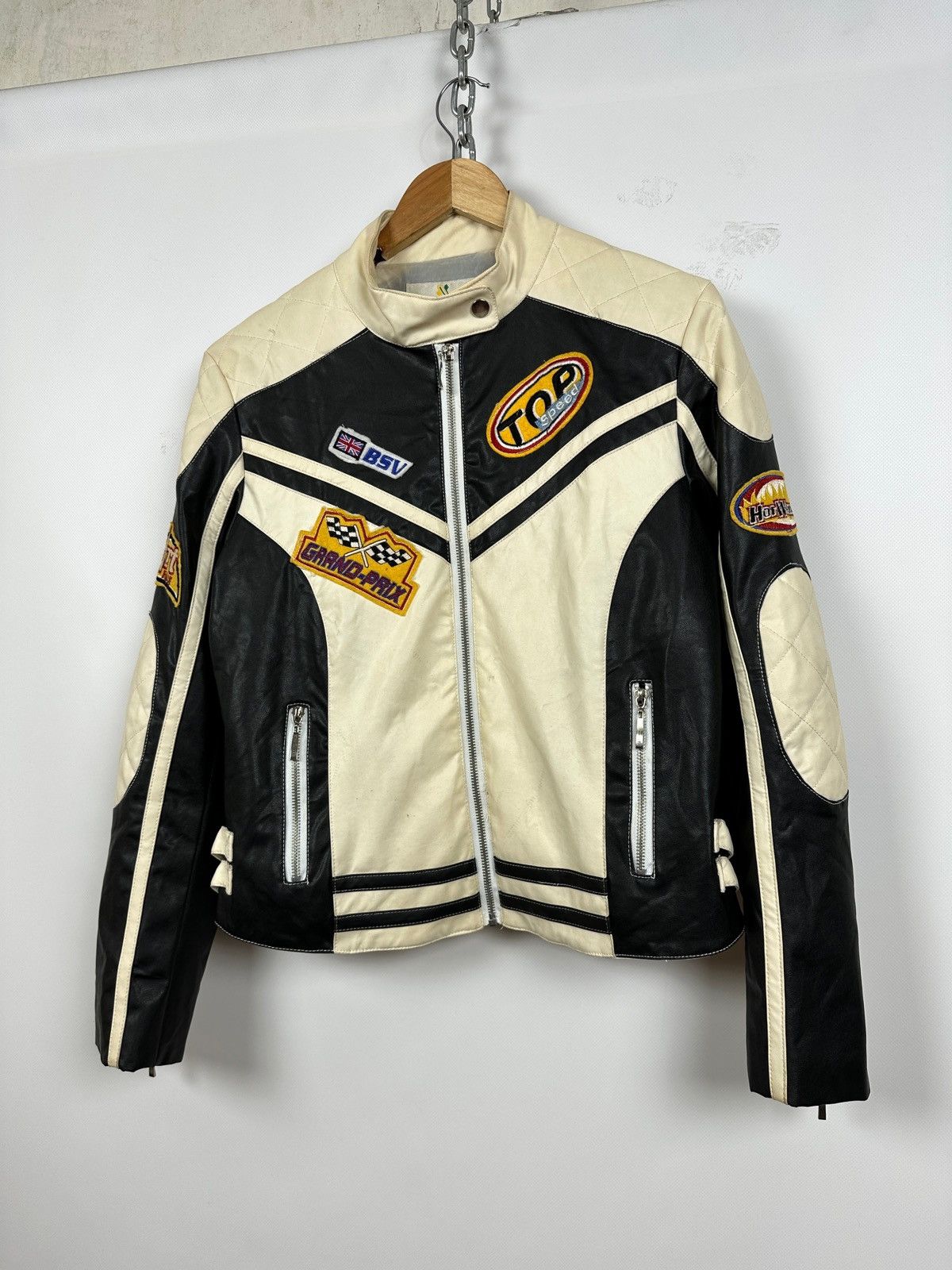 Vintage Vintage Wonder Team Grand Prix Y2K Racing Leather Jacket Size L / US 10 / IT 46 - 5 Thumbnail