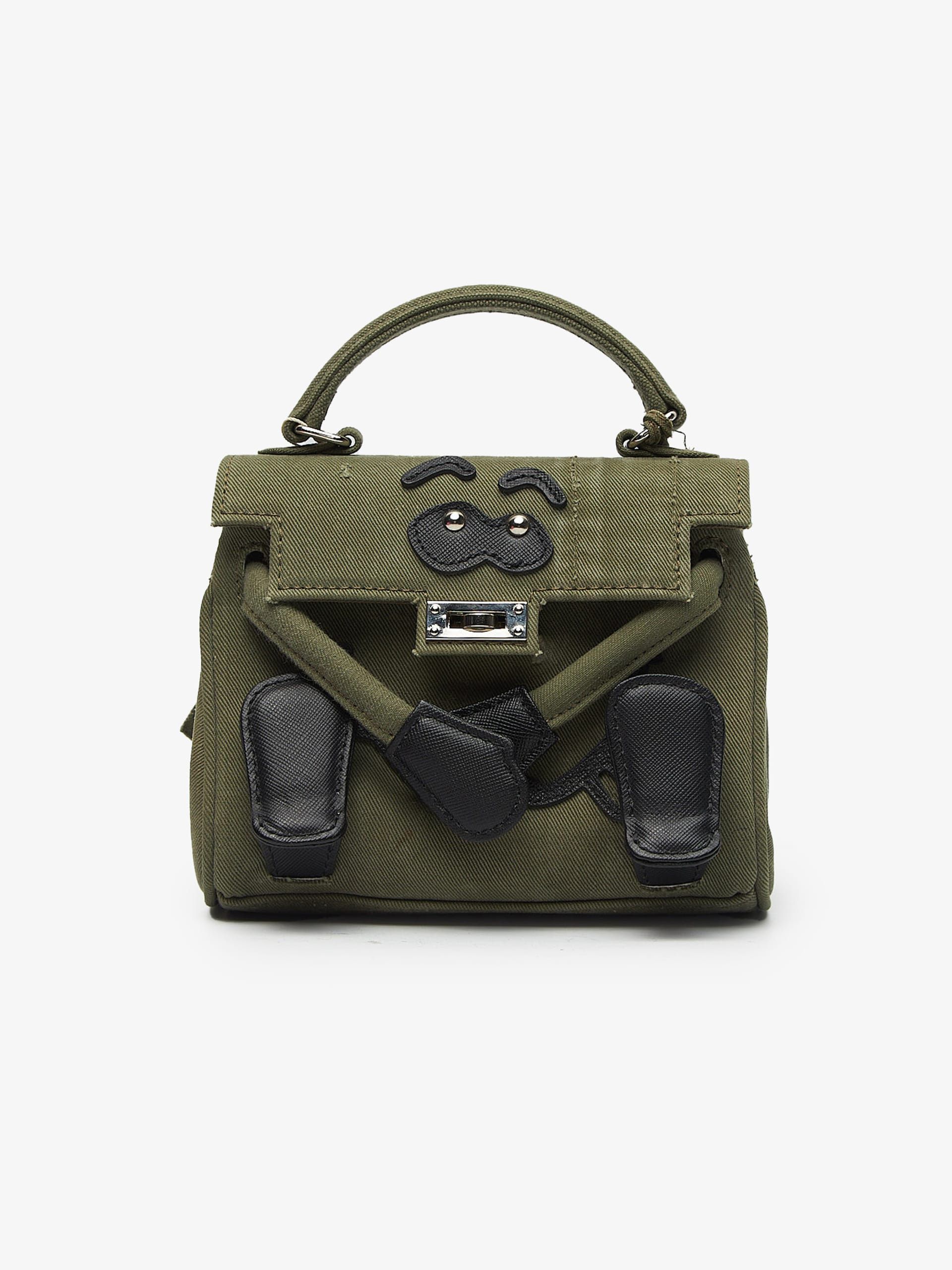 image of Readymade Khaki Denim Monster Bag, Men's
