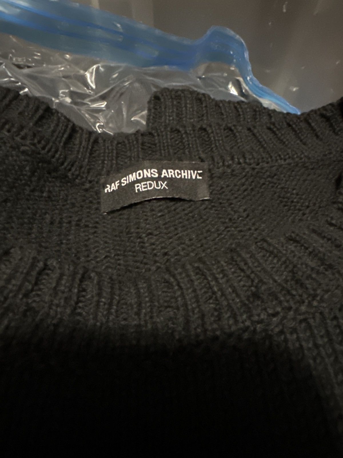 Raf Simons Archive Redux Oversized Kollaps Patch Sweater Size US XL / EU 56 / 4 - 6 Thumbnail
