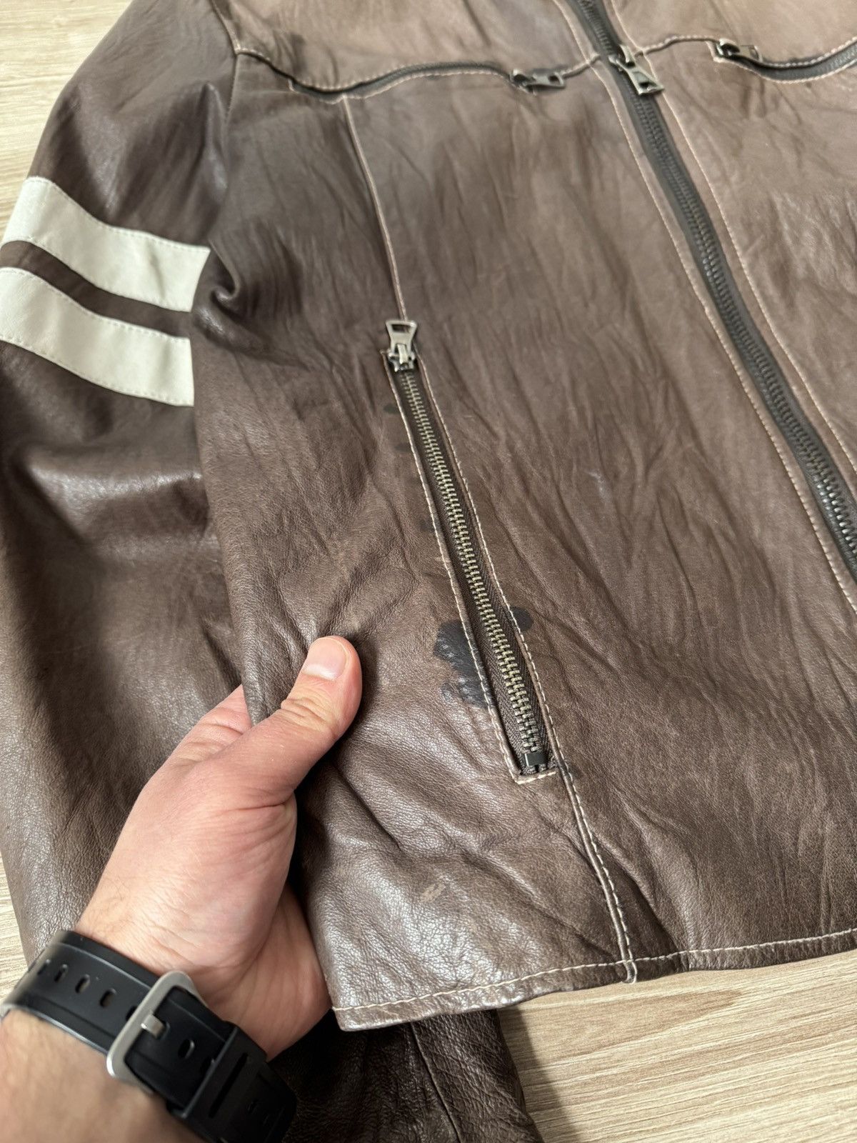 Vintage Vintage Y2K Japanese Style Moto Racing Leather Jacket Size US M / EU 48-50 / 2 - 3 Thumbnail