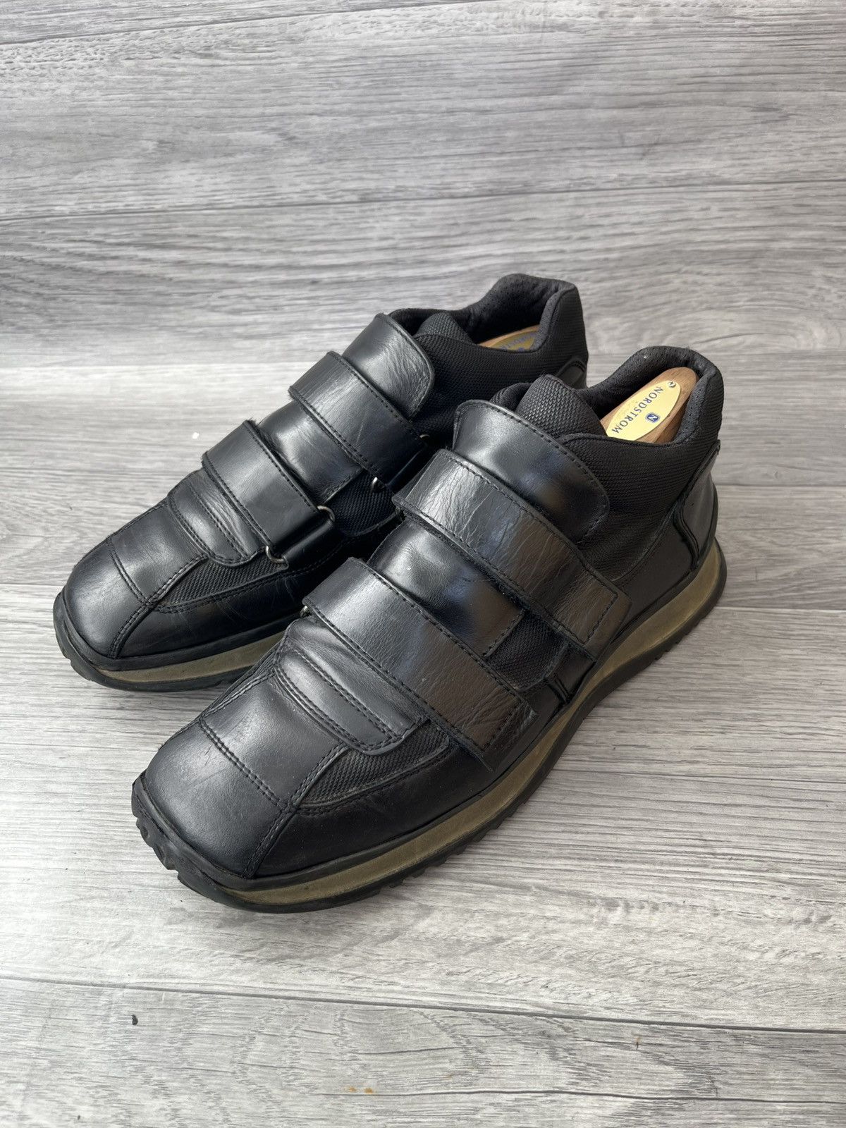 Prada Vintage 00s Prada velcro strappy shoes sz uk 7.5 Size US 8.5 / EU 41-42 - 1 Thumbnail