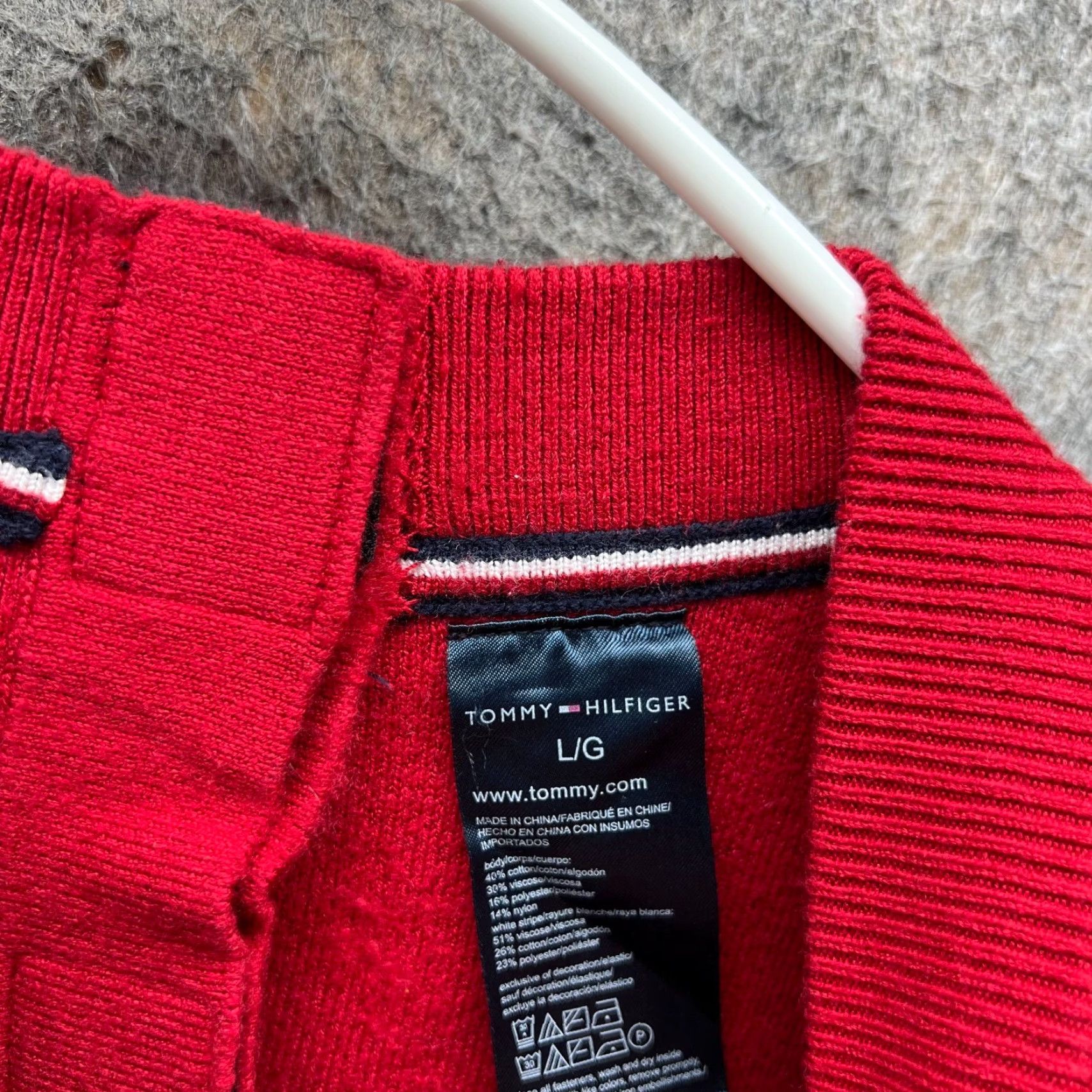 Tommy Hilfiger VINTAGE Tommy Hilfiger Dress Sweater Women Large Red Crewneck Long Sleeve Fleece Knit Dress Women's Size L / US 10 / IT 46 - 7 Thumbnail
