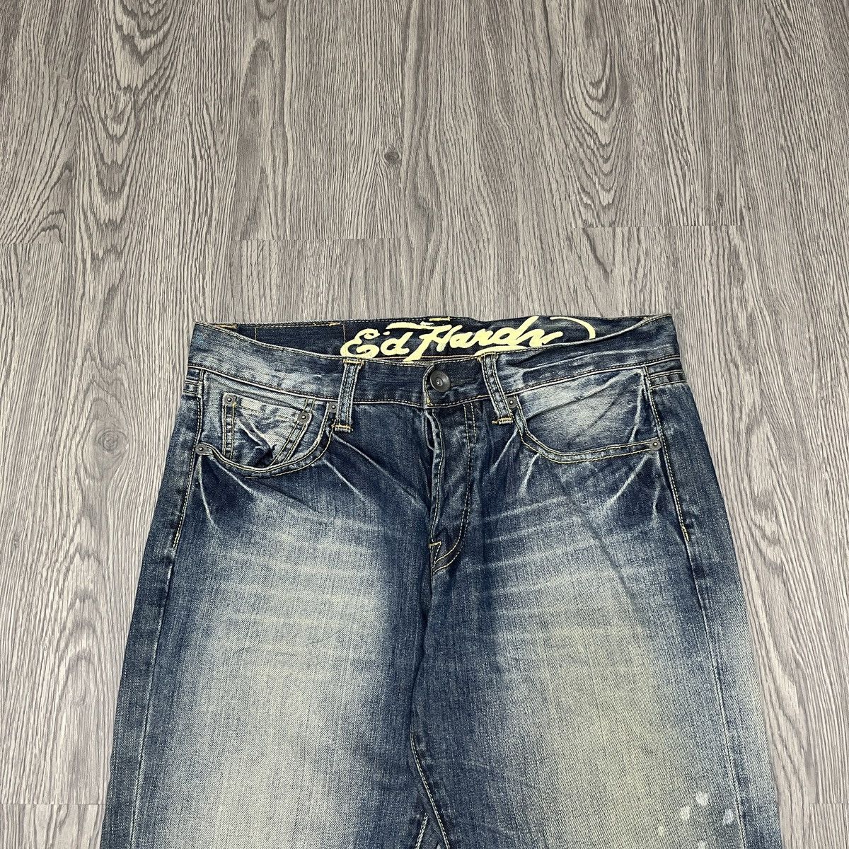 Ed Hardy 2000s Embroidery Jeans Ed Hardy Back Print 🟥 Size US 30 / EU 46 - 7 Thumbnail