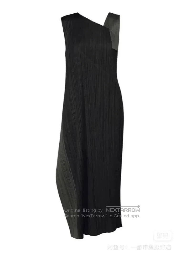 Issey Miyake Issey Miyake Black Dress Size L / US 10 / IT 46 - 1 Thumbnail