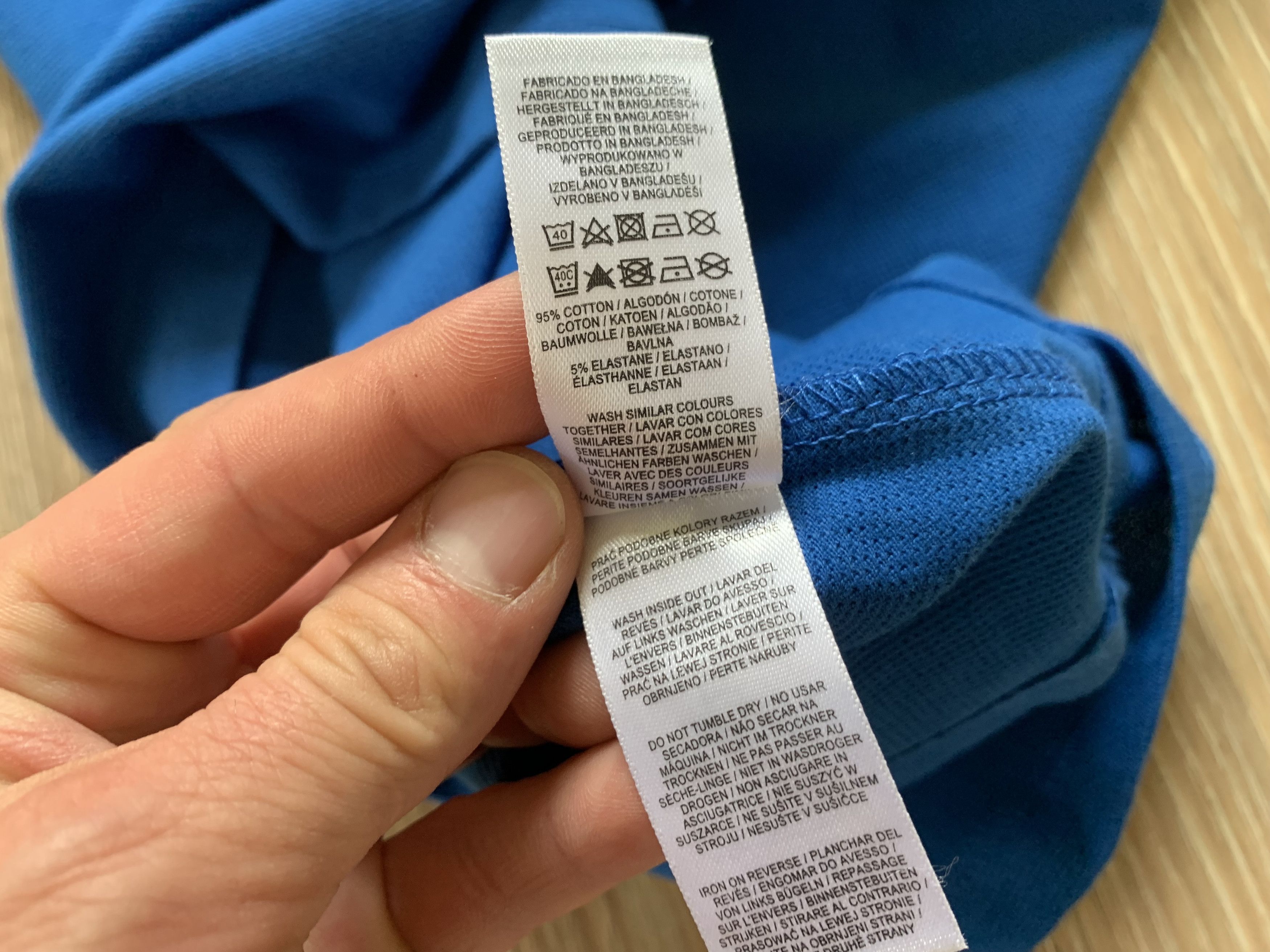Primark Primark Basic Blue Cotton Polo T Shirt Size US M / EU 48-50 / 2 - 10 Thumbnail