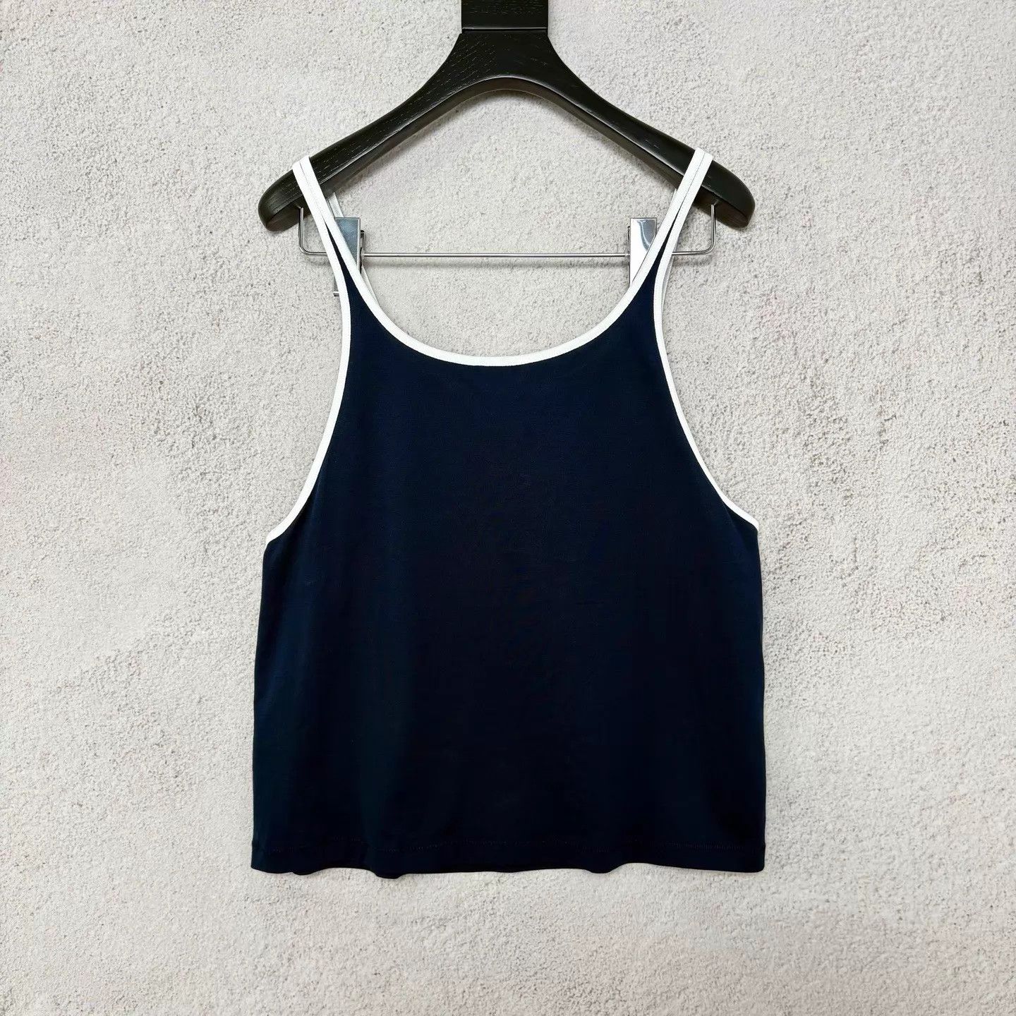 Celine Celine Navy Colorblock Logo Tank Top L New Size L / US 10 / IT 46 - 2 Thumbnail