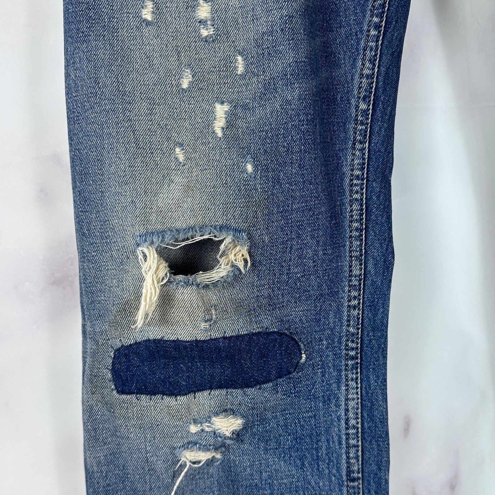 Diesel Black Gold Distressed & Repaired Denim Jeans Size US 32 / EU 48 - 4 Thumbnail
