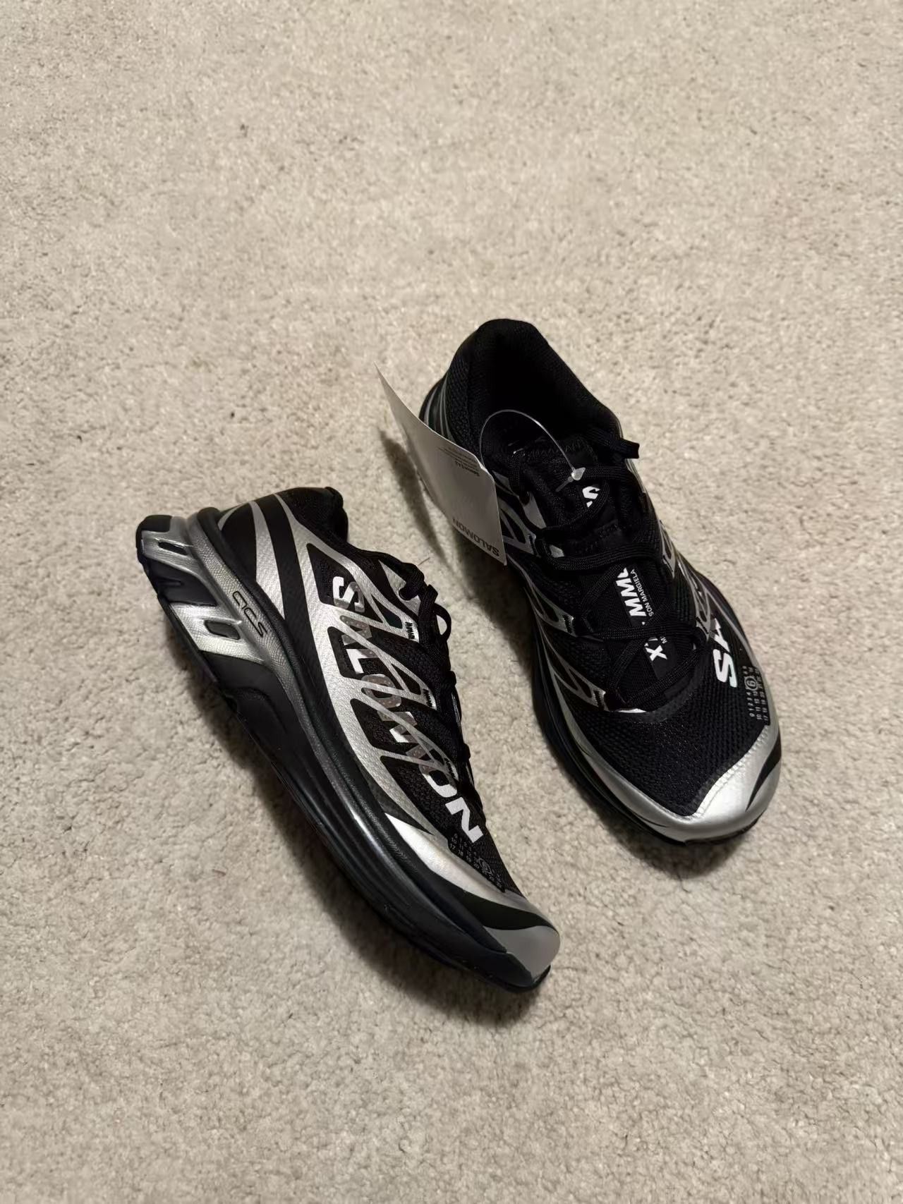 Maison Margiela × Salomon Salomon XT-MM-6 x MM6 Maison Margiela Sneakers Black Silver Size US 6 / IT 36 - 1 Thumbnail