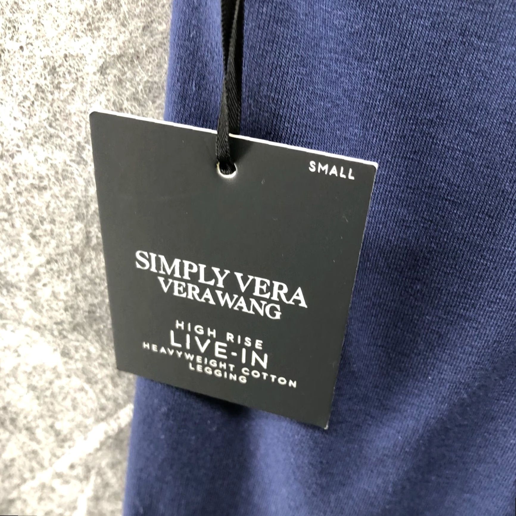 Vintage NWT Simply Vera Vera Want High Rise Leggings Womens S Blue Live-In Thick Cotton Size 28" / US 6 / IT 42 - 3 Thumbnail