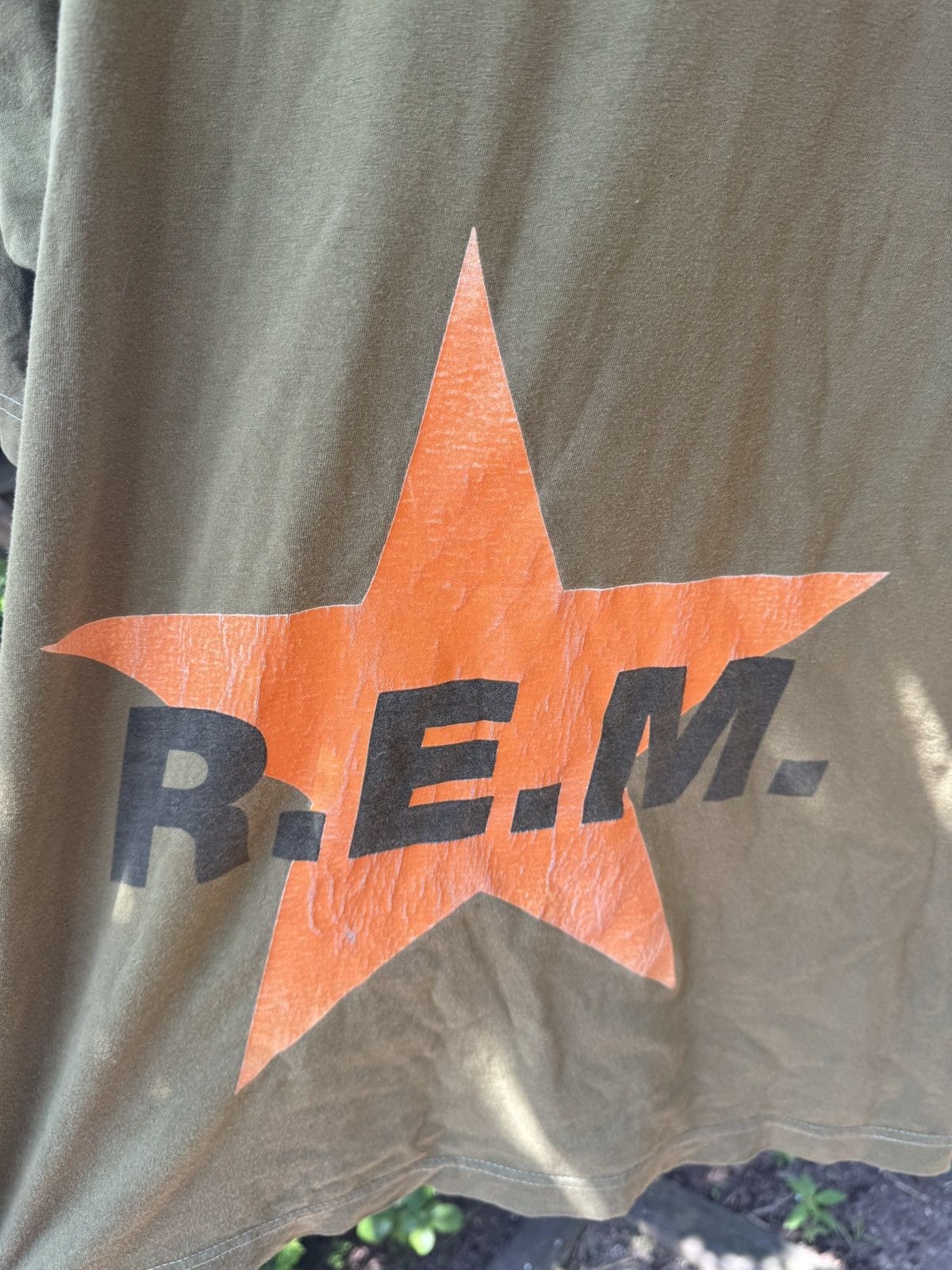 Vintage R.E.M 1995 Euro Tour Tee Size US XL / EU 56 / 4 - 4 Thumbnail