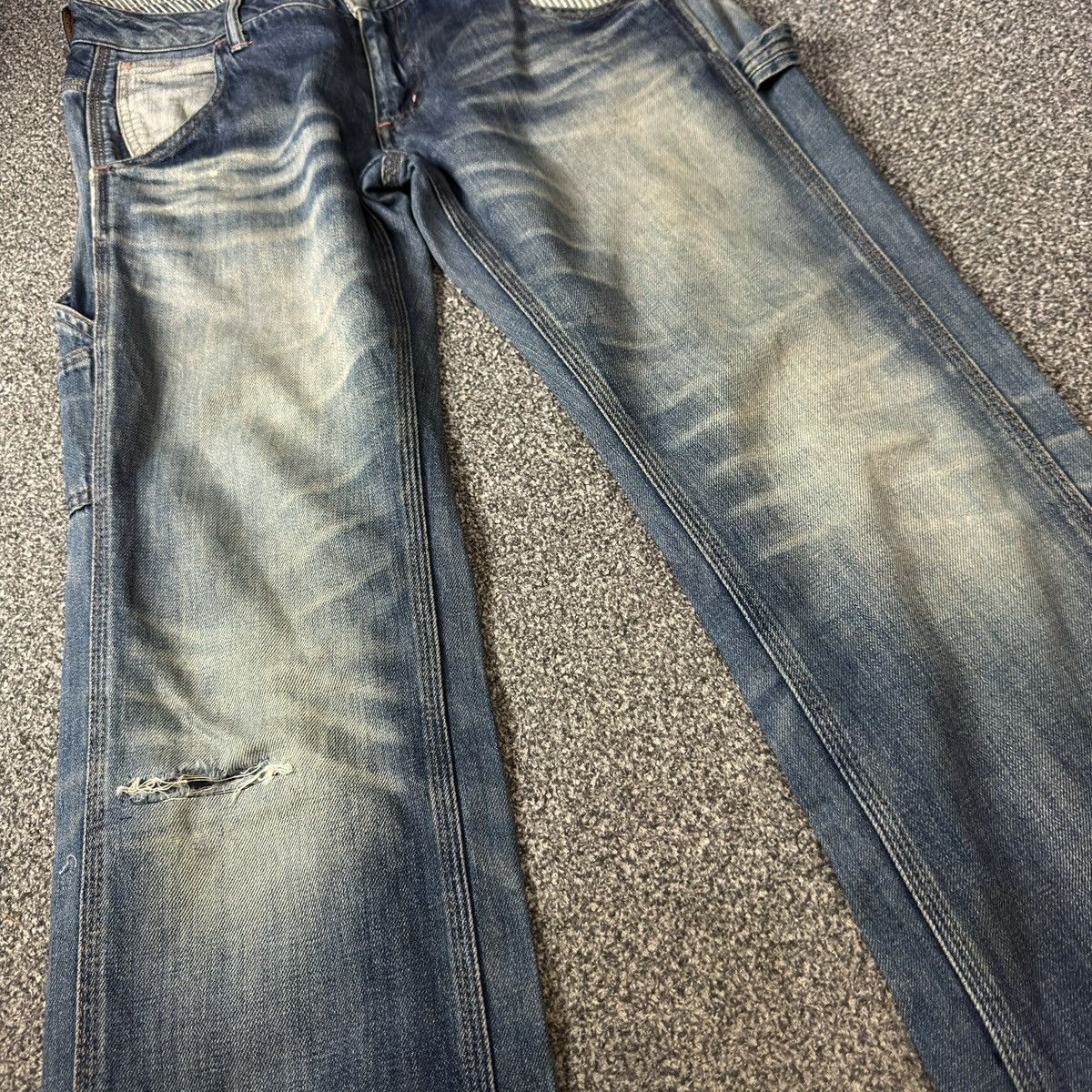 14th Addiction Japanese Vintage 90s HR Market Dungaree Pants Streetwear Size US 32 / EU 48 - 5 Thumbnail