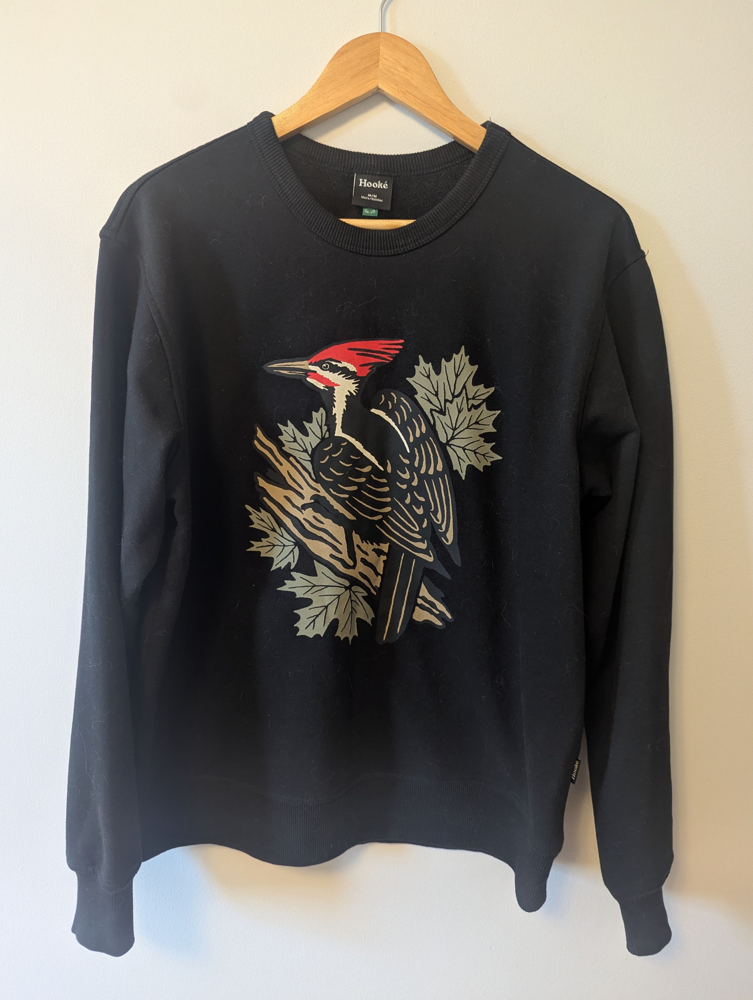 Other Men's Hooke Black Woodpecker Sweatshirt Size US M / EU 48-50 / 2 - 1 Thumbnail