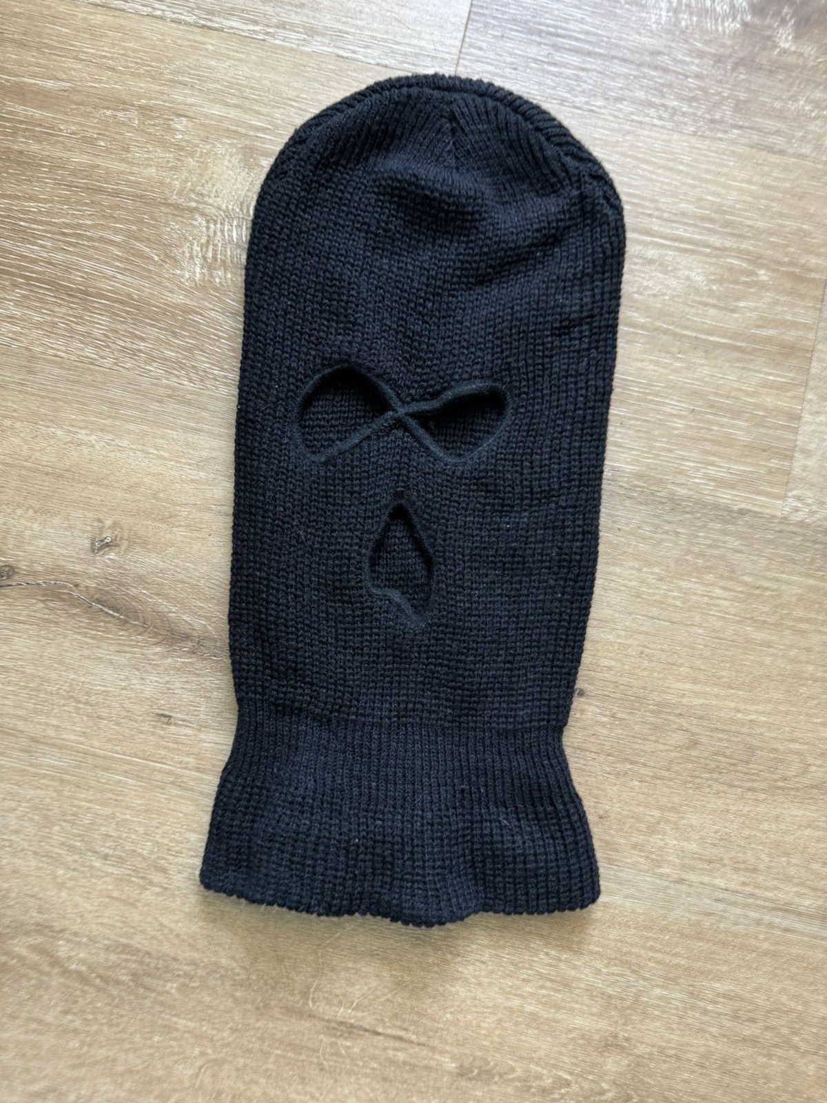 Vintage 3-hole Full Face Cover OG Stickup Mask Ski Mask 2-Layer Knit Size ONE SIZE - 1 Thumbnail
