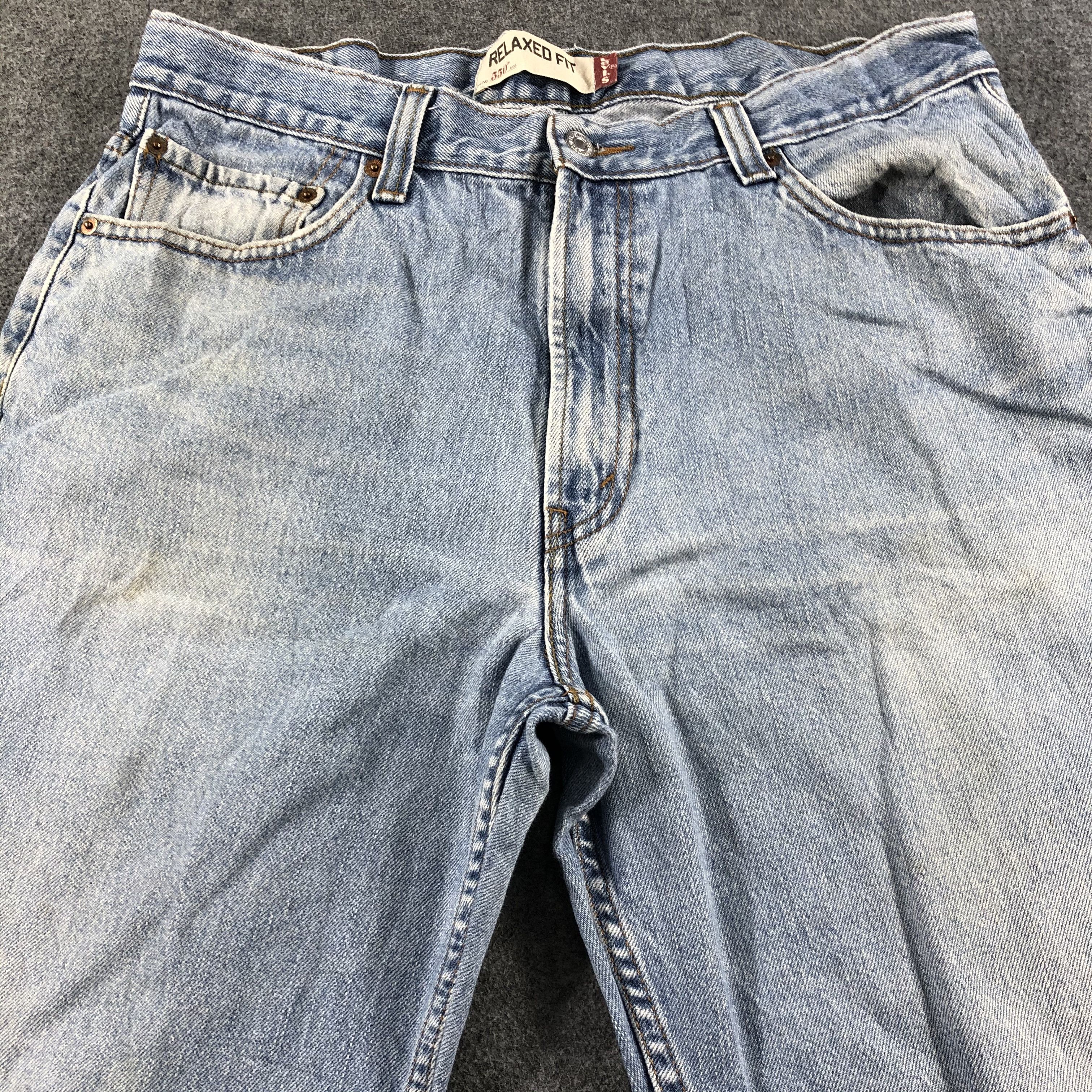 Levi's Vintage Blue Wash Levis 550 Jeans-J2632 Size US 34 / EU 50 - 3 Thumbnail