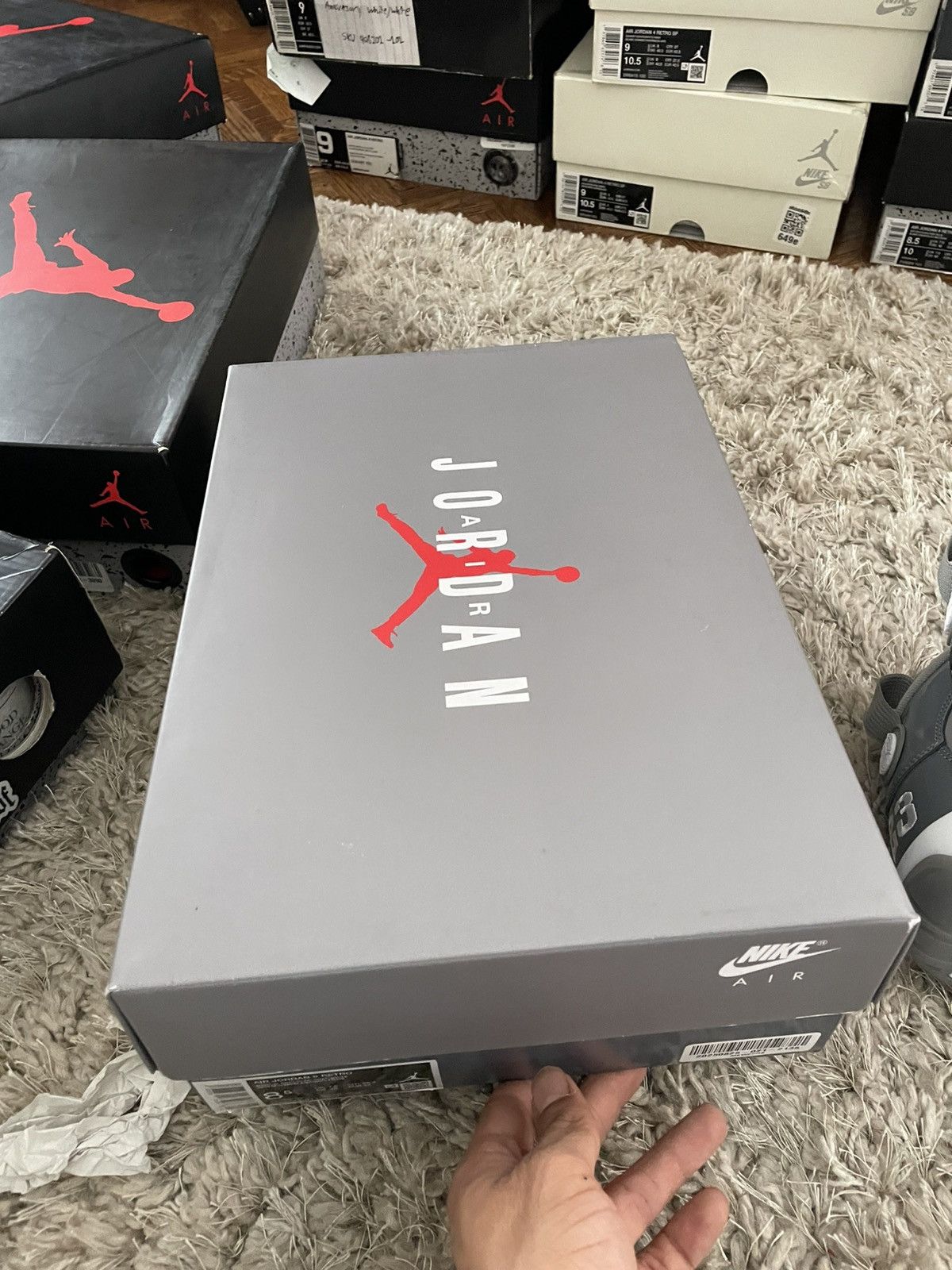 Jordan Brand Jordan 9 Cool Grey Size US 8.5 / EU 41-42 - 10 Thumbnail