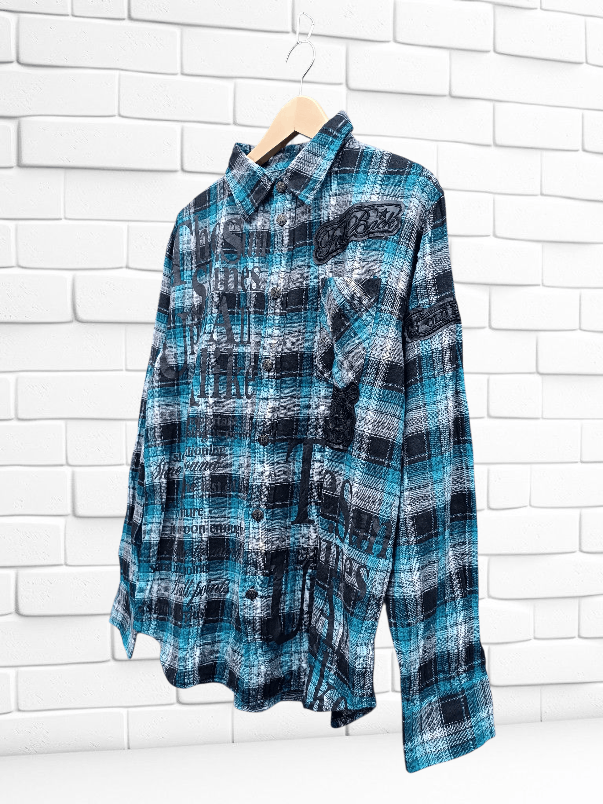 Japanese Brand Vintage Poem Seditionaries Shirt Y2K Grunge Gothic Style Size US M / EU 48-50 / 2 - 2 Thumbnail