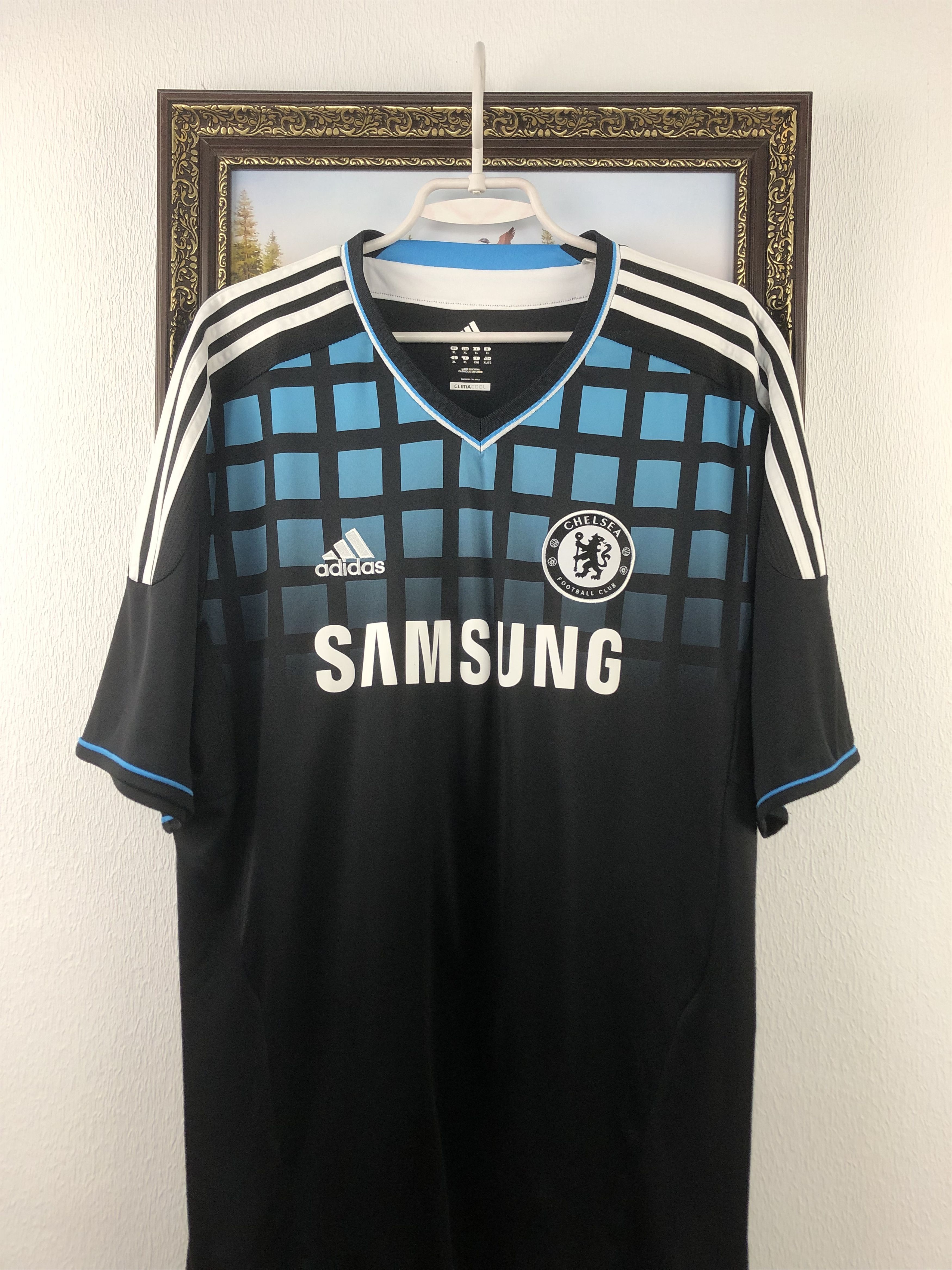 Adidas Chelsea Away football shirt 2011 Soccer Adidas Jersey Trikot Size US XL / EU 56 / 4 - 2 Thumbnail