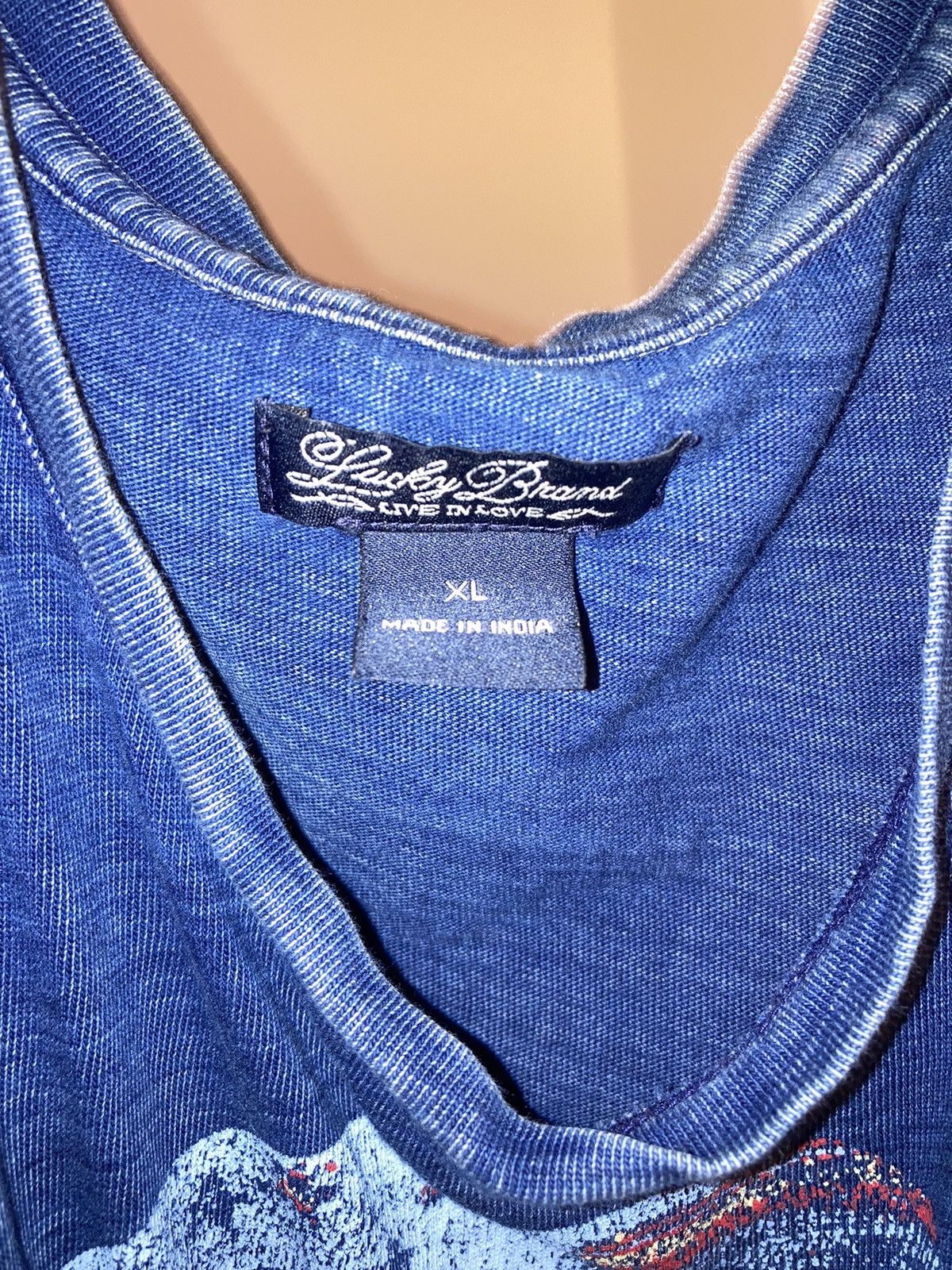 Lucky Brand American Flag Tank Top☮️ Size US M / EU 48-50 / 2 - 3 Thumbnail