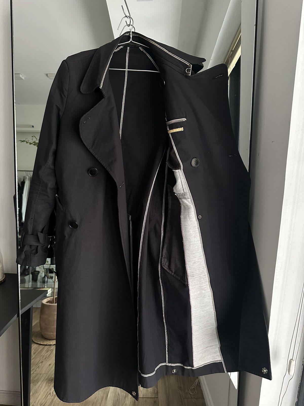 Carol Christian Poell Self Edge Tailored Crossfront Trench Coat Size US S / EU 44-46 / 1 - 9 Thumbnail