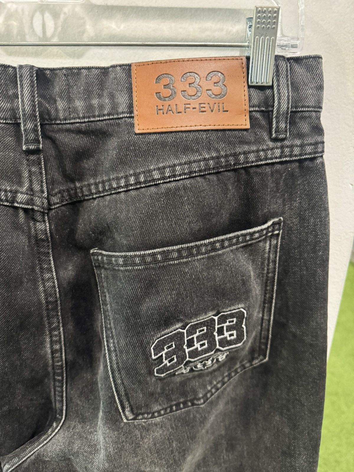 Half Evil Half Evil Black Baggy Jeans Size US 30 / EU 46 - 3 Thumbnail