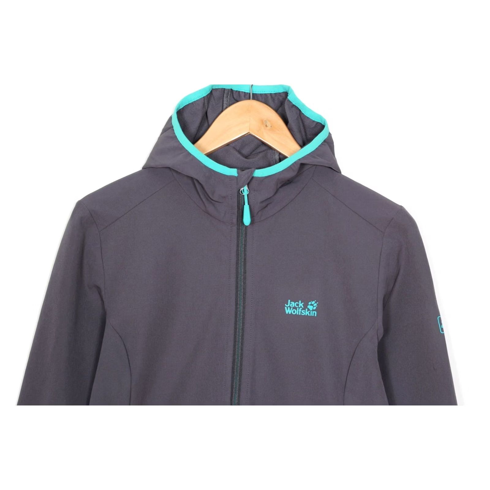 Jack Wolfskin Jack Wolfskin Flex Shield Hooded Soft Shell Jacket Women Size M Purple Grey MJ5564 Size M / US 6-8 / IT 42-44 - 2 Thumbnail