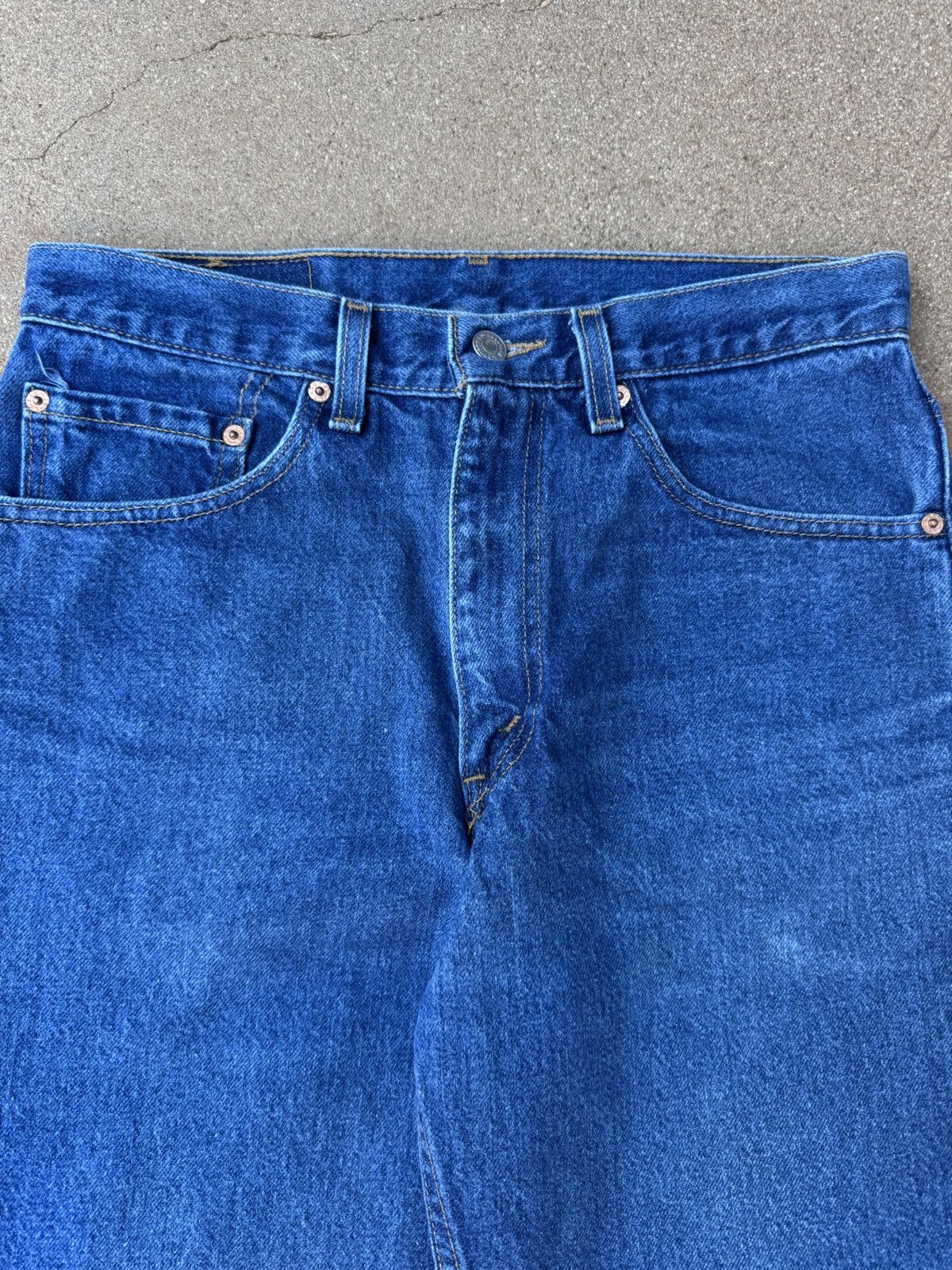 Levi's Vtg 90s Levis 517 Orange Tab Bootcut Flare Faded Jeans 31x30 Size US 31 - 4 Thumbnail