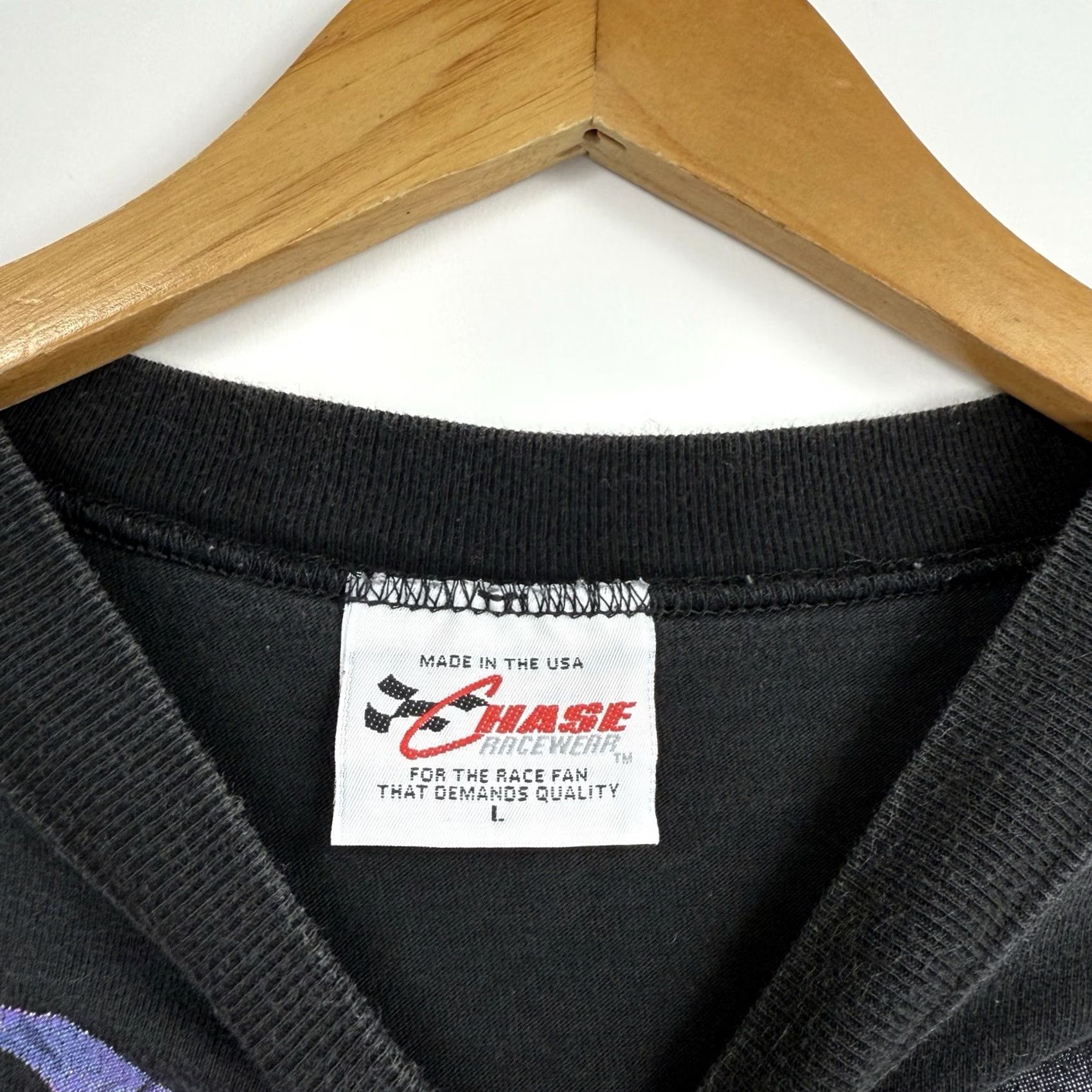 Vintage VINTAGE Dale Earnhardt T-shirt L Men Black Graphic Print 90s Cars Sports Crew Neck Short Sleeve Pattern AOP Printed Size US L / EU 52-54 / 3 - 7 Thumbnail